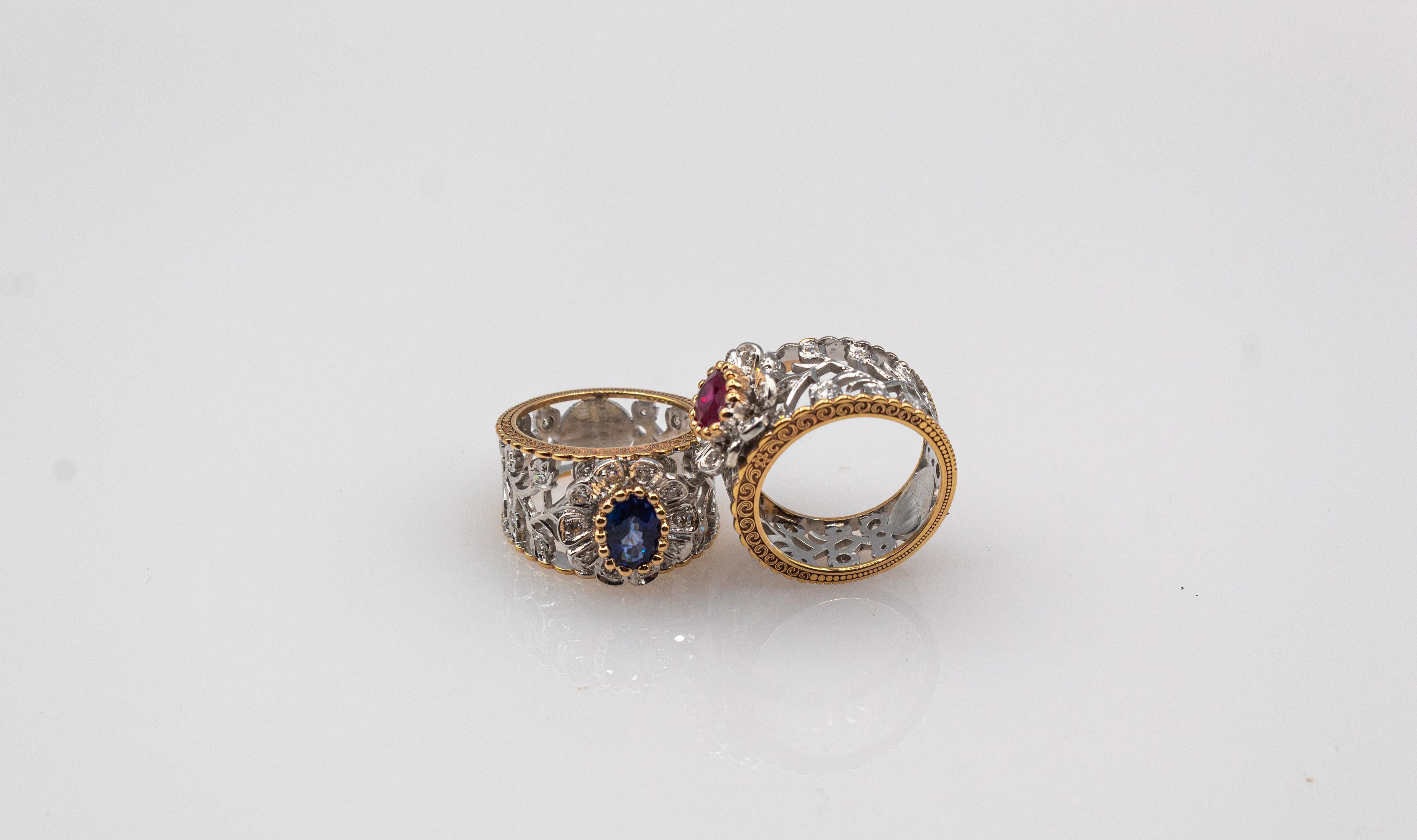 For any problems related to some materials contained in the items that do not allow shipping, please contact the seller with a private message to solve the problem.
We can ship every piece of our 1stdibs catalog worldwide.

This Ring is made of 9K