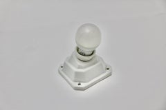 Art Deco Style White Porcelain Sconce 1980s Germany