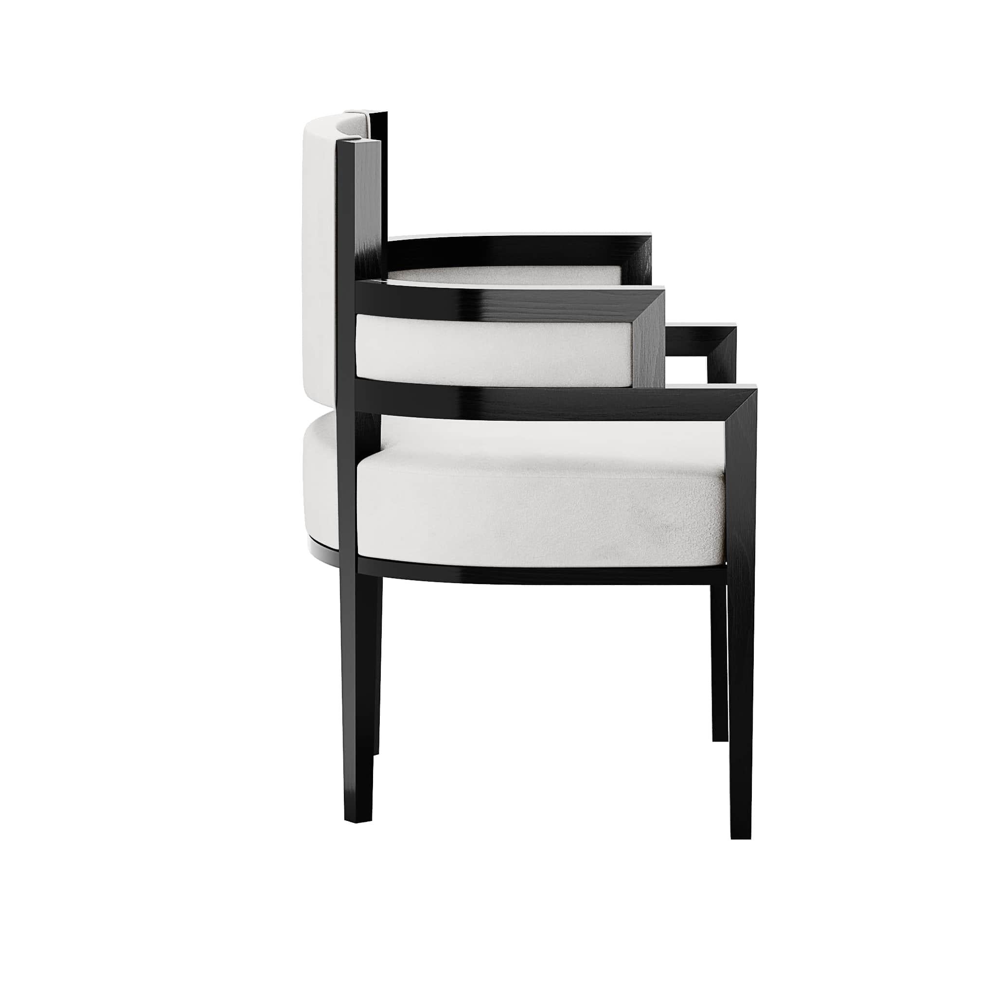 white velvet dining chairs