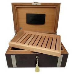 Art Deco Style Wood Cigar Cigarette Humidor Box Manning of Ireland Irish New