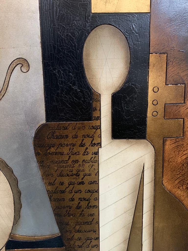 Late 20th Century Art Deco Style Wood Panel from Artra Dallas, 1980s