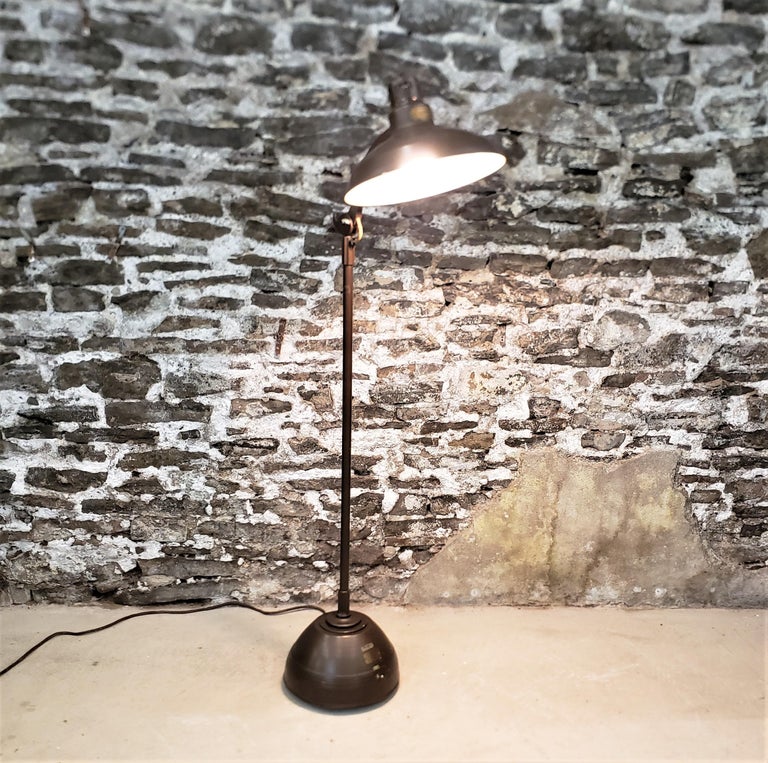 Art Deco Styled Industrial General Electric Medical Sun Floor Lamp For Sale  at 1stDibs
