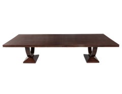 Mesa de comedor de Macasar de estilo Art Déco de Philippe Hurel Francia