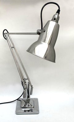 Art Deco Stylish Chrome Anglepoise Desk Lamp By Herbert Terry, England, c1940