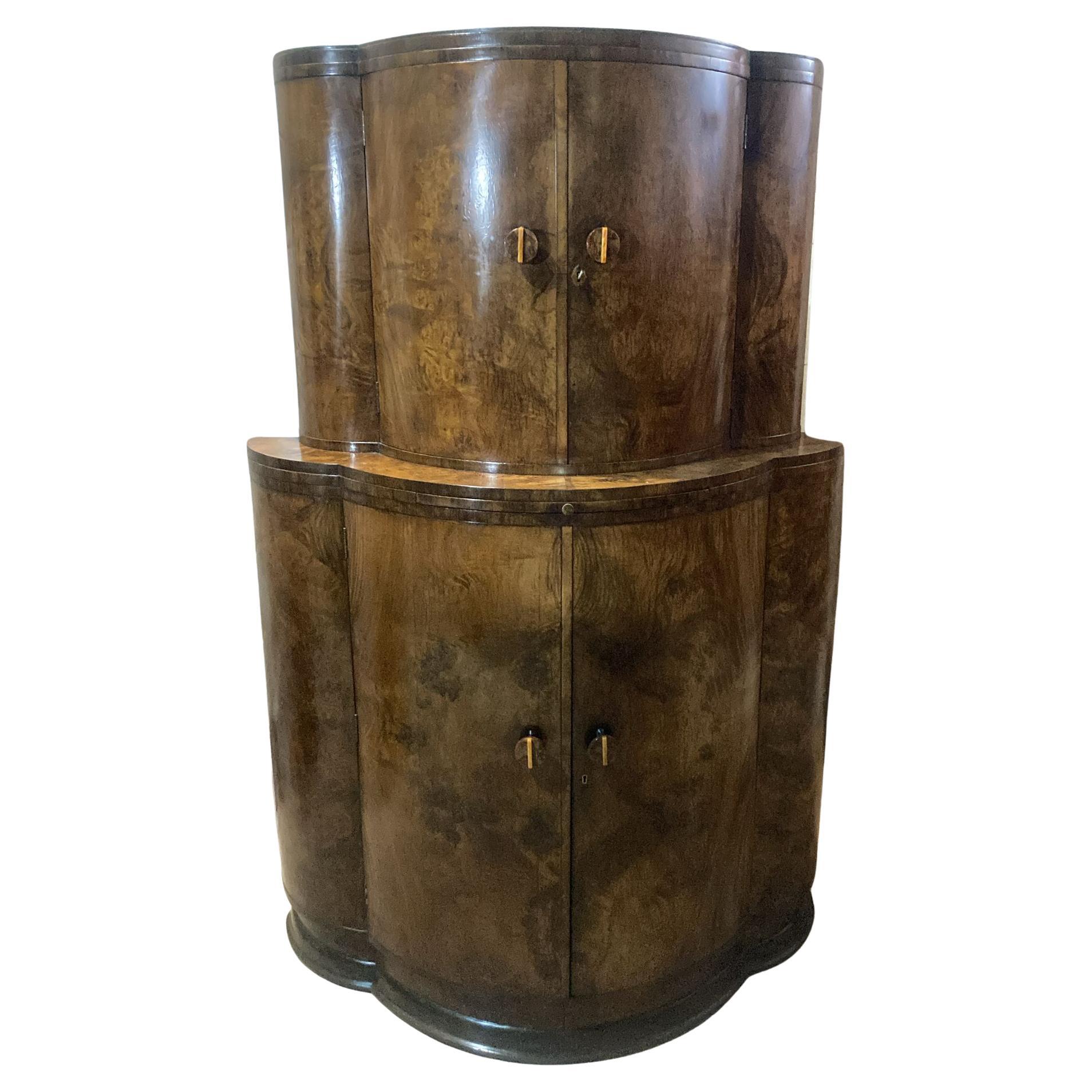 Art Deco Stylish Cocktail Cabinet, Dry Bar , C1930 In Good Condition For Sale In Devon, England