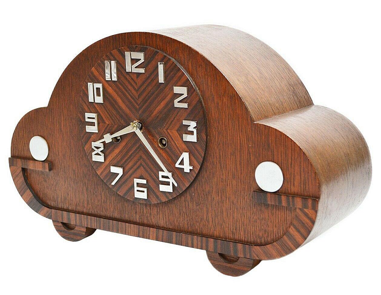 Art Deco Stylish Mantel Clock By Gustav Becker, Germany, c1930 For Sale 1