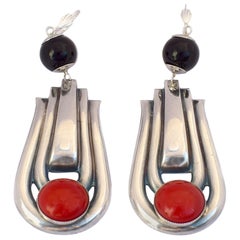 Art Deco Style Modernist Earrings