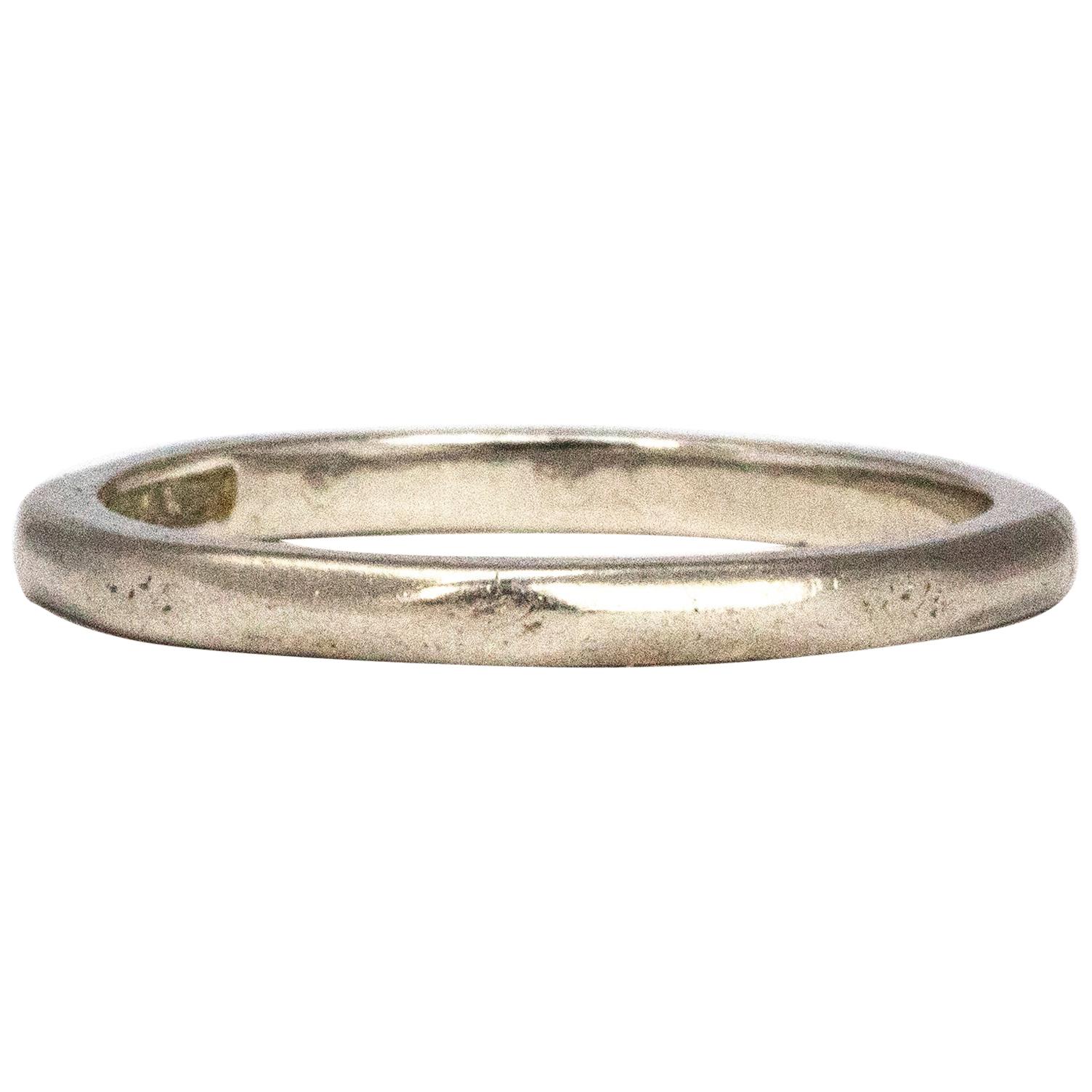 Art Deco Stylish Platinum Band