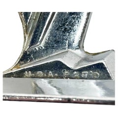 Cavatappi / Apribottiglie in cromo stilizzato Art Deco di Negbaur, Ny