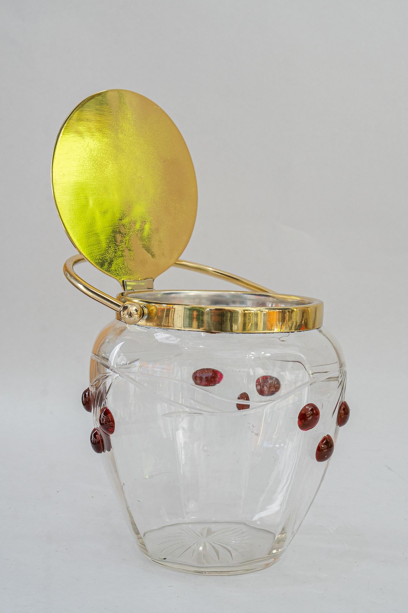 Ottone Zuccheriera Art Déco Vienna 1920 circa in vendita