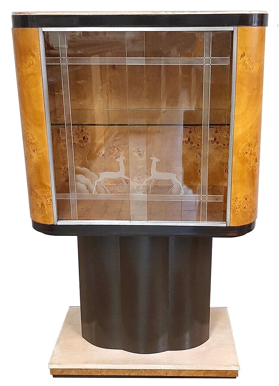 Art Deco Superbly Stylish Italian Vitrine Display Cabinet, C1930 5