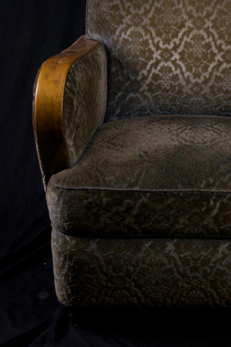 Art Deco Swedish Antique Armchairs Deep Padded Bentwood Arms Early 20th Century In Good Condition In LONDON, GB
