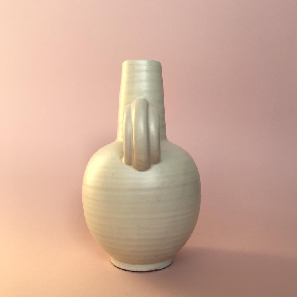 Art Deco Swedish Ceramic Swedish Vase by Anna-Lisa Thomson for Ekeby, 1930s (Mitte des 20. Jahrhunderts) im Angebot