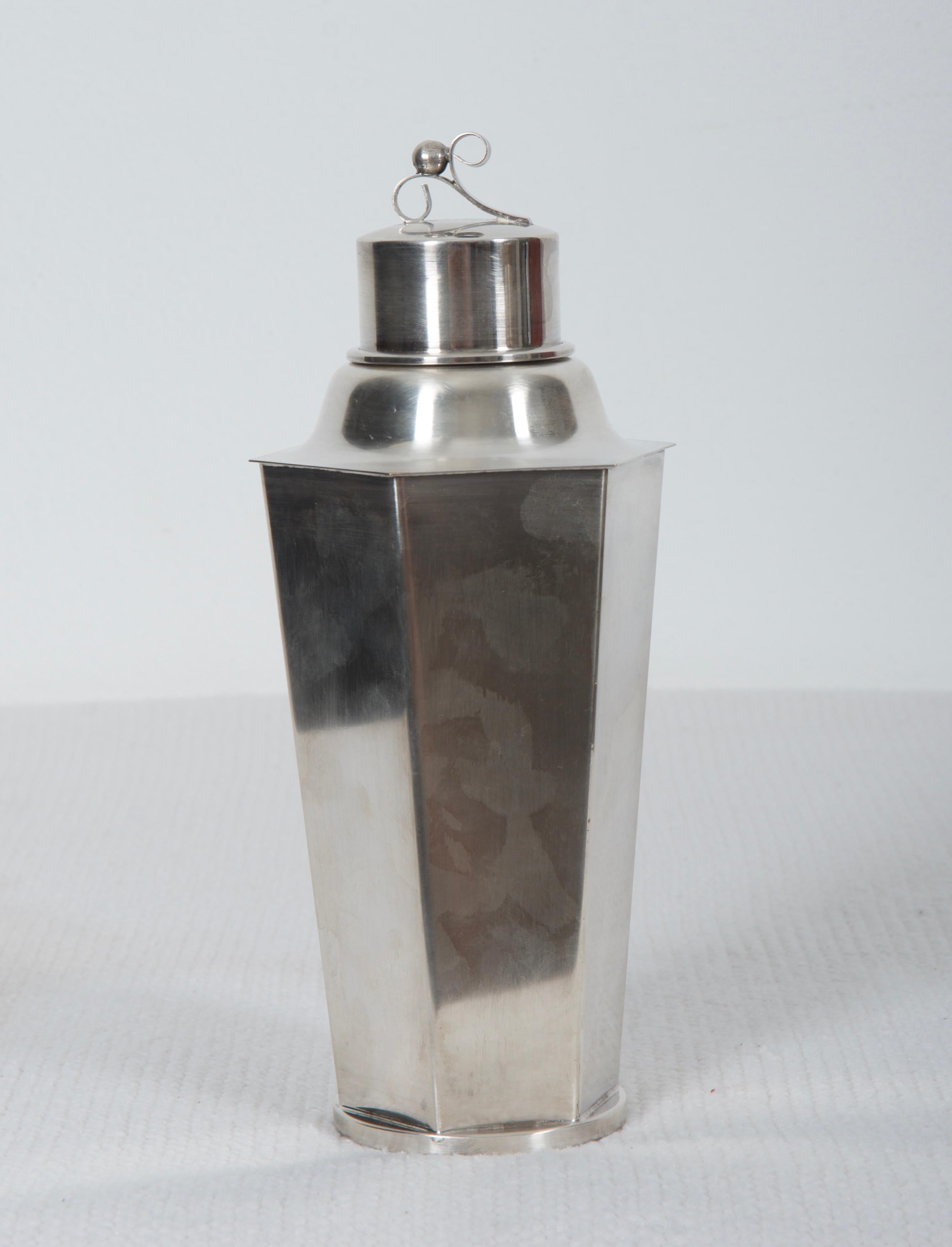 Art Deco Swedish Silver Plated Cocktail Shaker 1