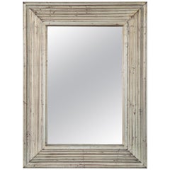 Art Deco Swedish Silvered Wood Framed Mirror