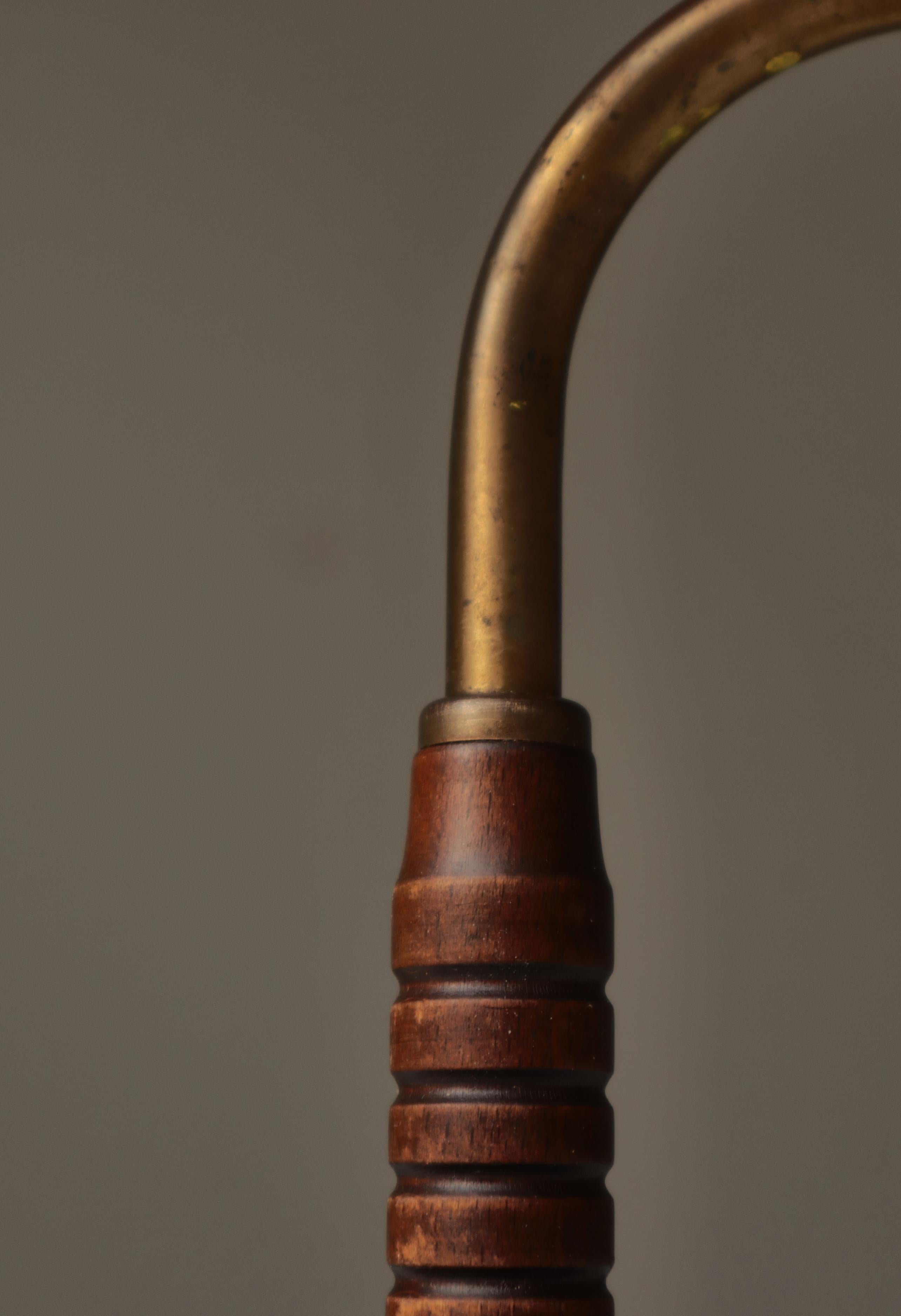 Art Deco Swing Desk Lamp in Patinated Brass by LYFA, Denmark, 1930s in vendita 7