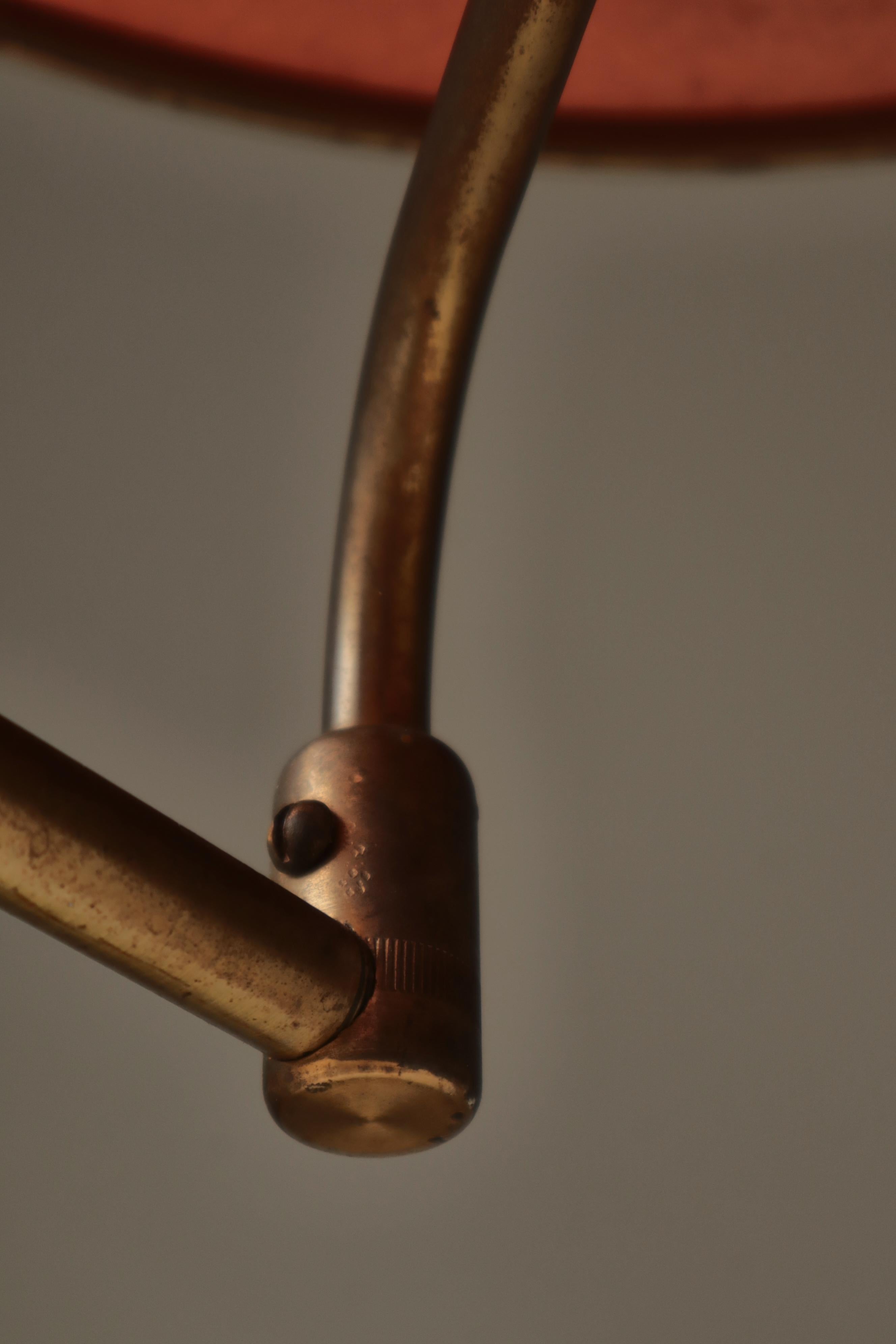 Art Deco Swing Desk Lamp in Patinated Brass by LYFA, Denmark, 1930s in vendita 9