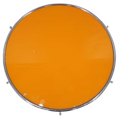 Art Deco Swivel Serving Tray, Chrome Glass Wood, Czechoslovakia 1930s