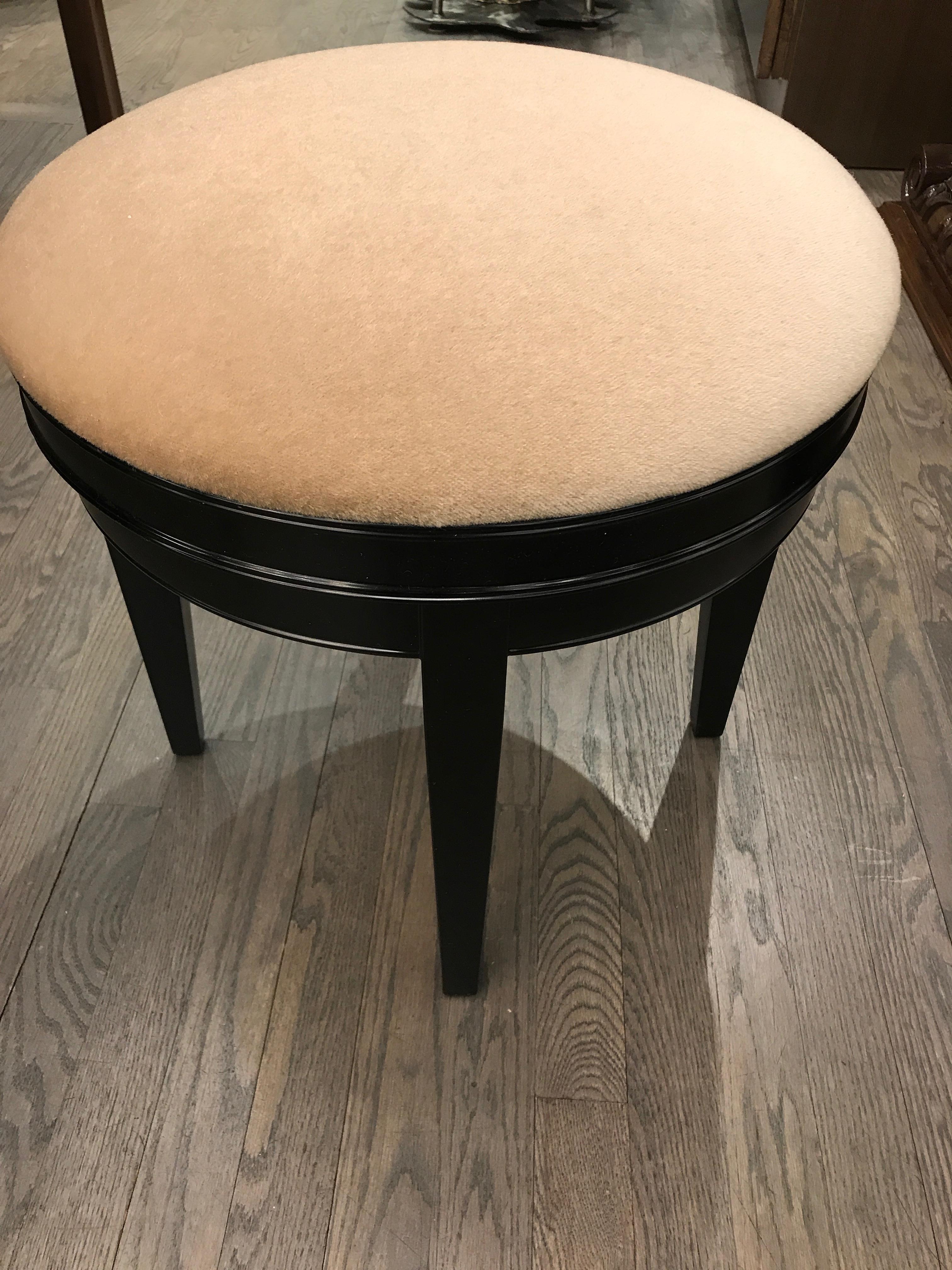 art deco vanity stool