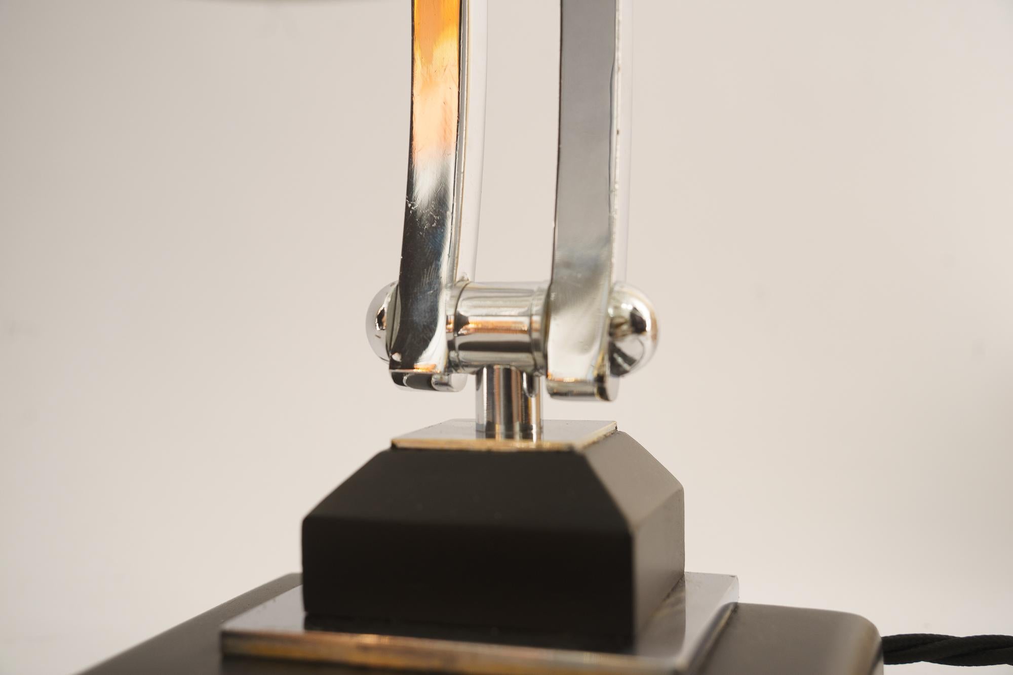 Art Deco Swiveling Chrome Table Lamp Vienna Around, 1930s For Sale 10