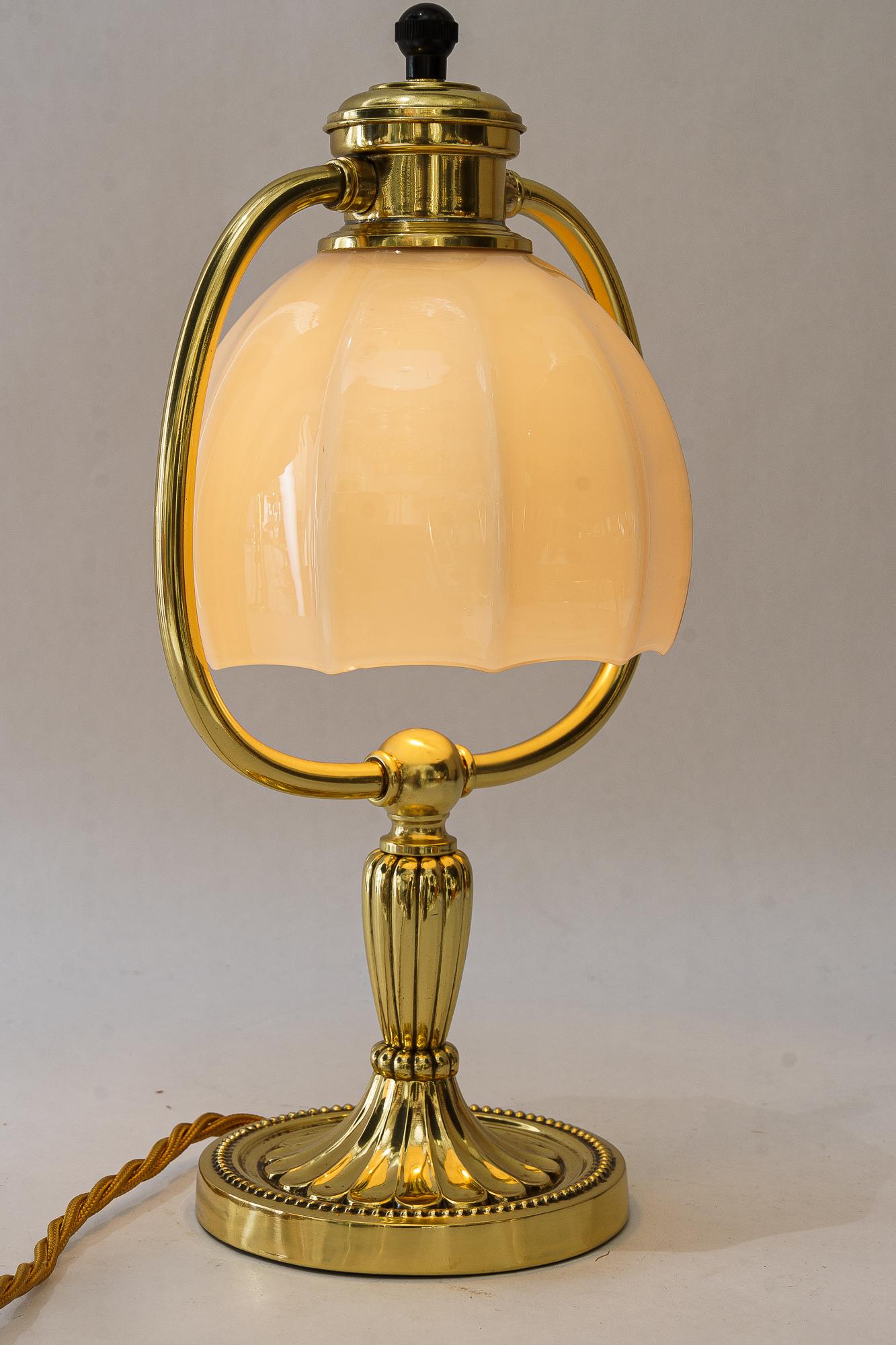 Ottone Lampada da tavolo girevole Art Deco vienna anni '20 circa in vendita
