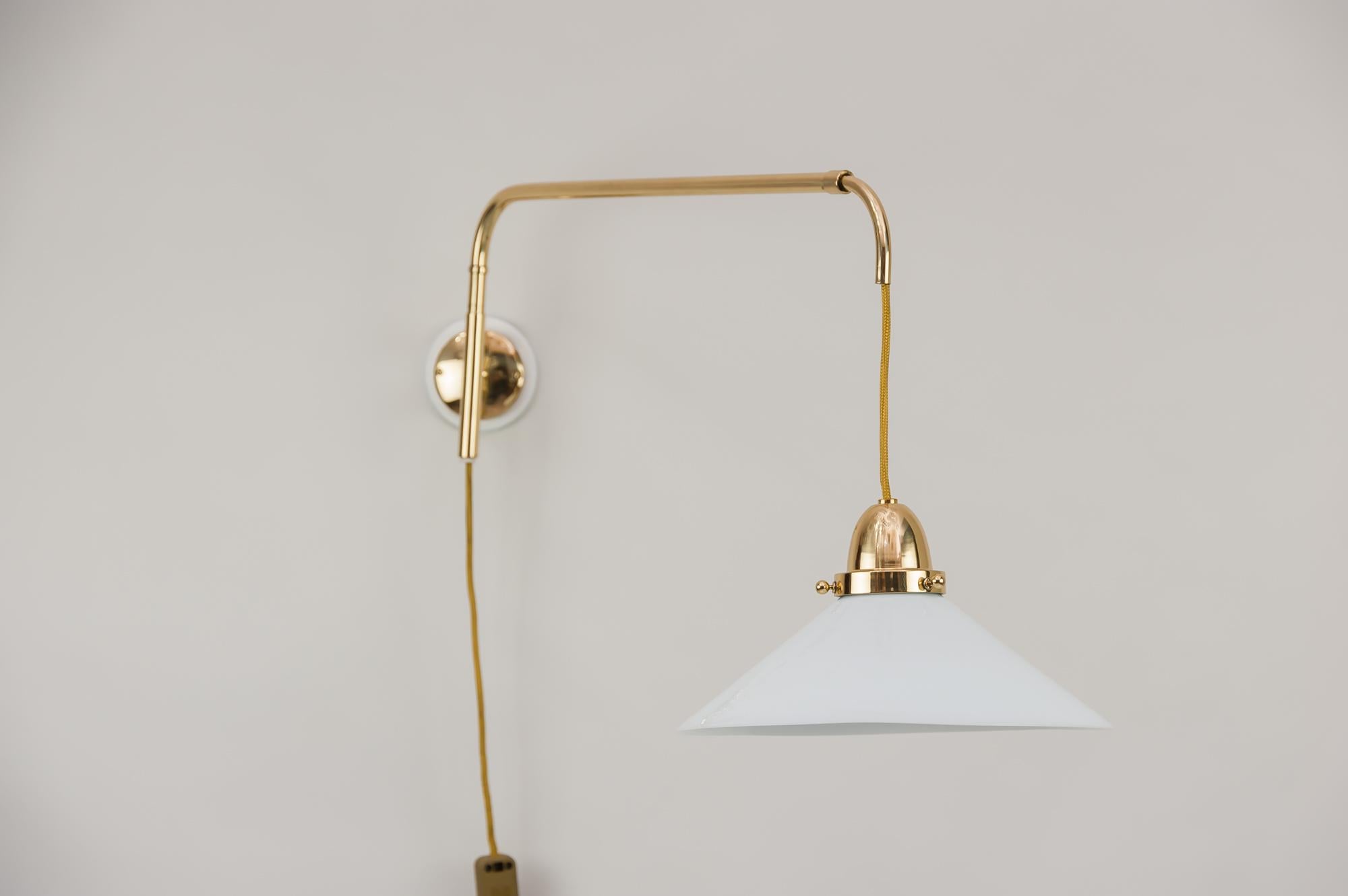 Austrian Art Deco Swivelling and Extendable Wall Lamp, circa 1920s