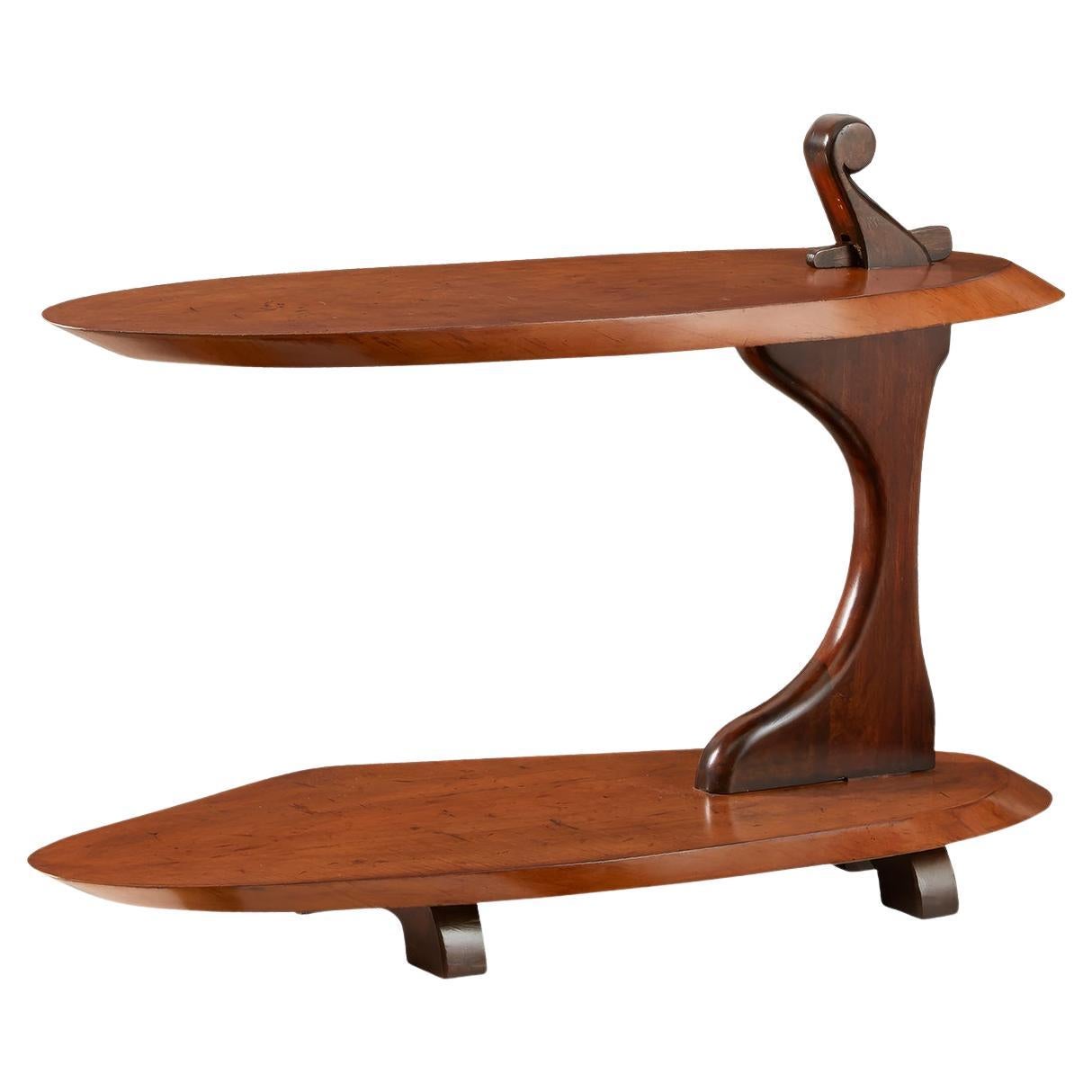 Table d'appoint Art Déco en sycomore en vente