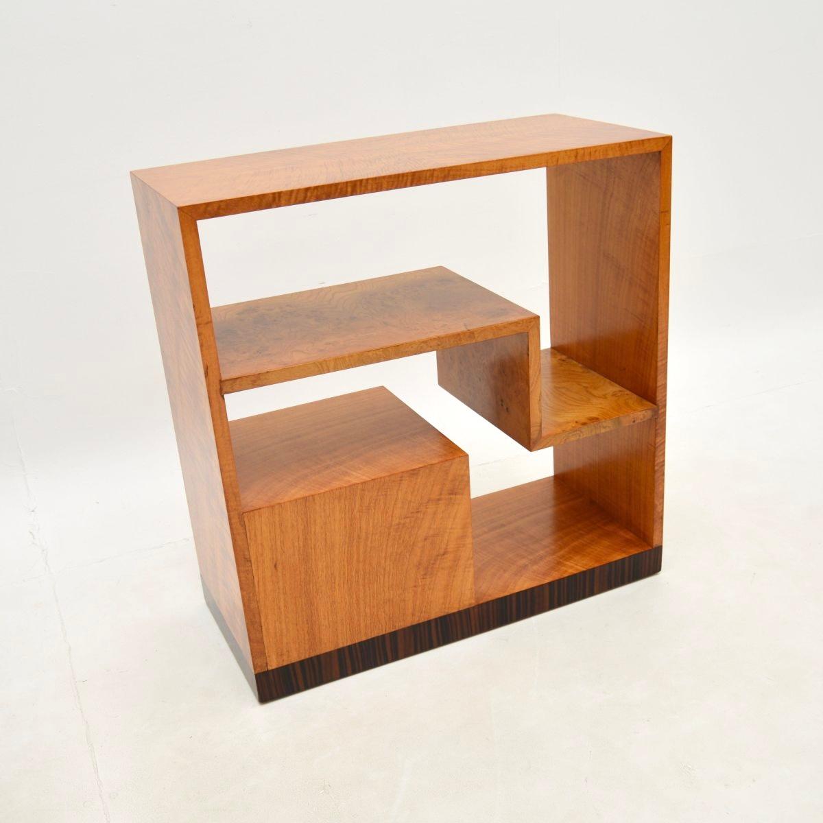 Art Deco Sycamore and Elm Bookcase / Cabinet 2