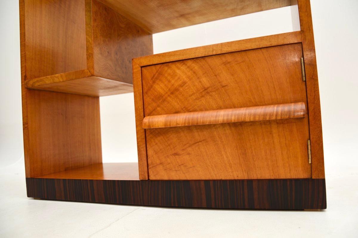 Art Deco Sycamore and Elm Bookcase / Cabinet 4