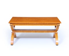 Art Deco Sycamore and Karelian Birch Coffee Table