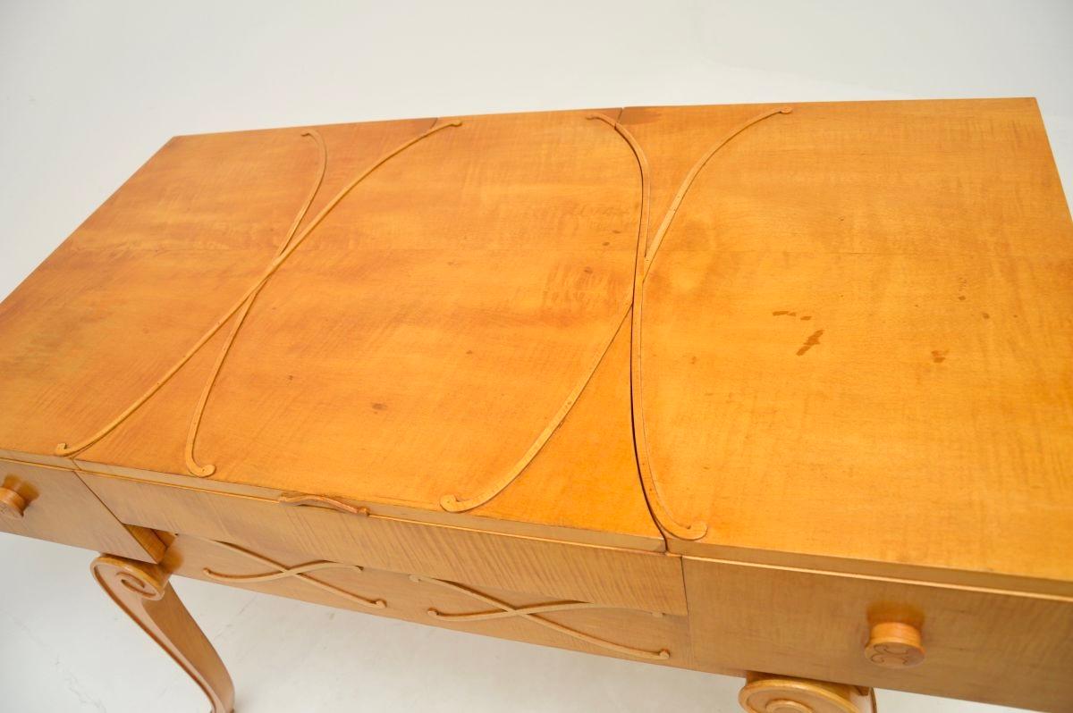 Art Deco Sycamore Dressing Table and Chair by Hille For Sale 2