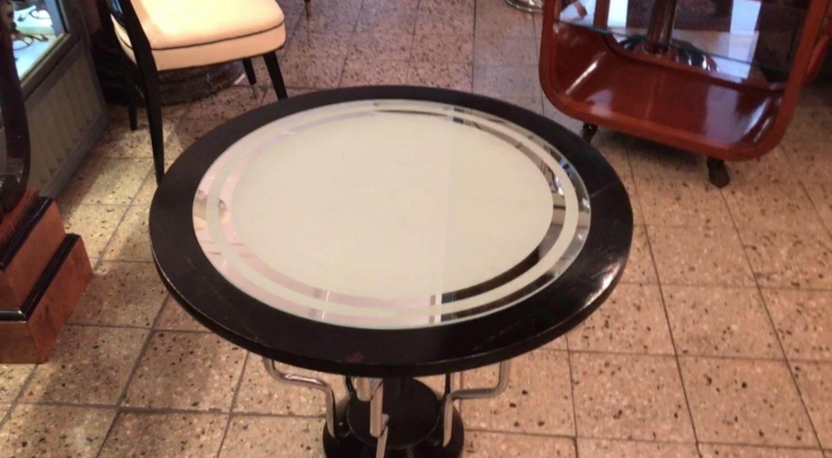 Table

Material: Wood, chrome, mirror and glass
Style: Art Deco
France.
We have specialized in the sale of Art Deco and Art Nouveau styles since 1982.If you have any questions we are at your disposal.
Pushing the button that reads 'View All From