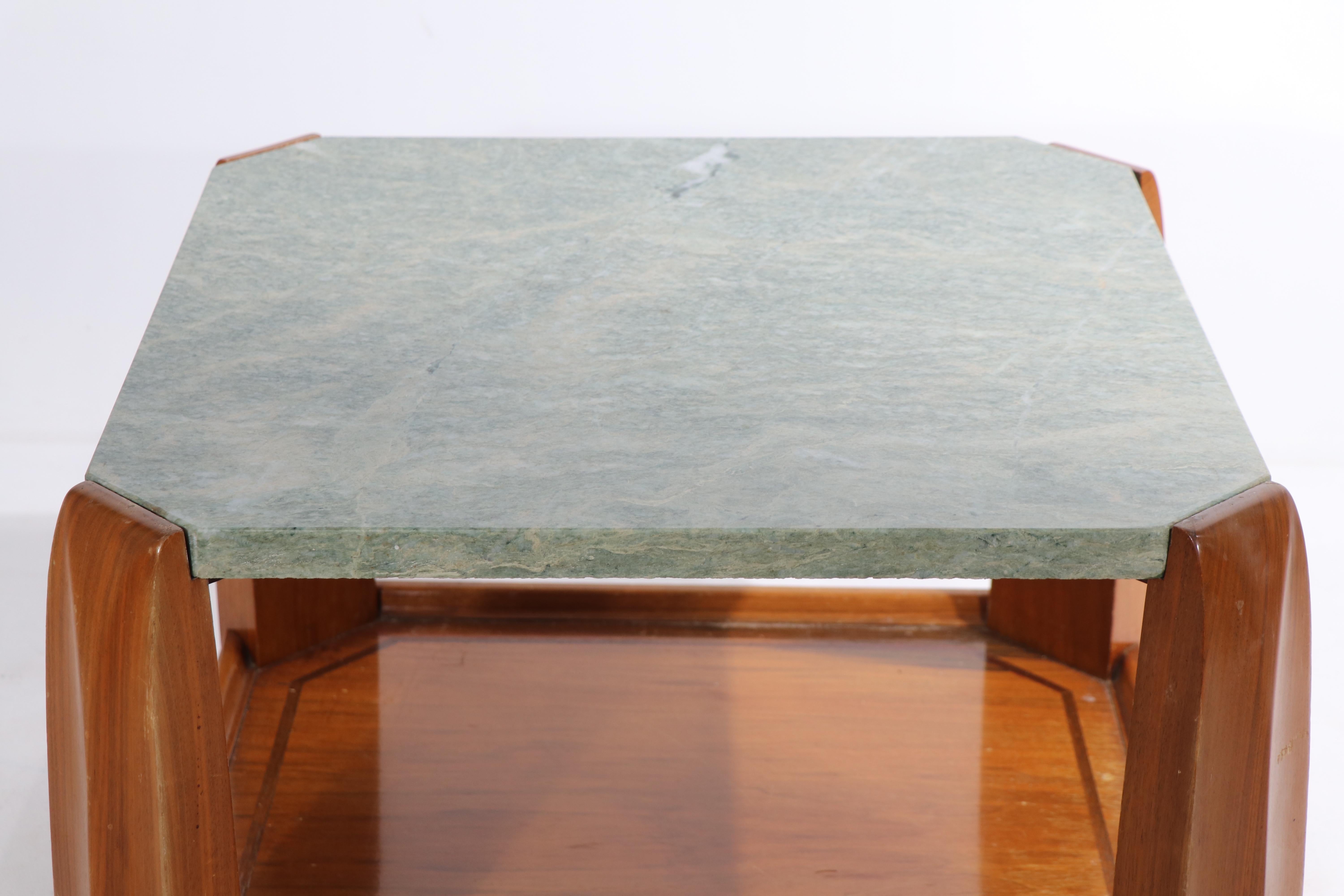 Marble Art Deco Table After Marcel Dufrene For Sale