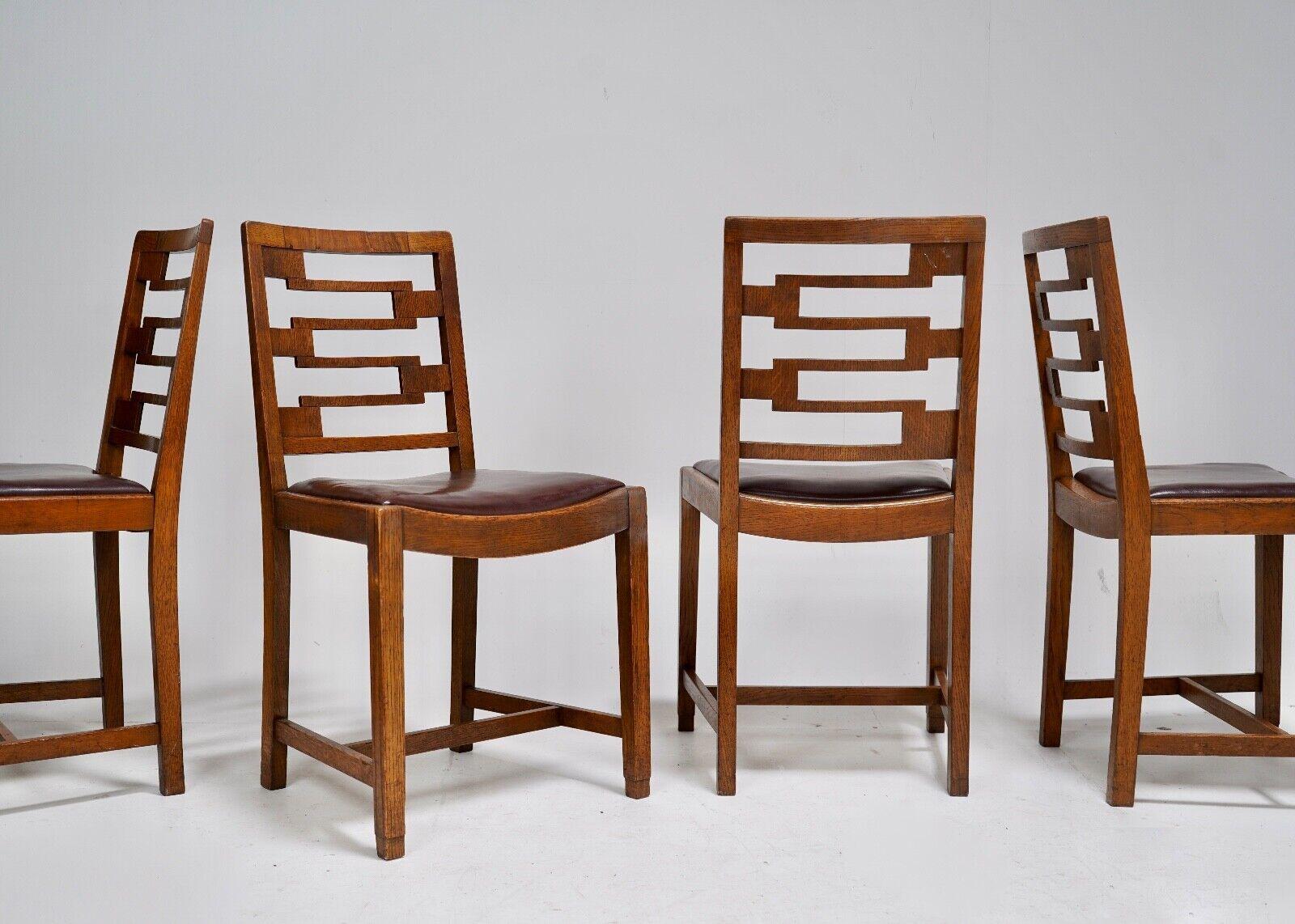 Art Deco Table And Chairs by Heals of London 6