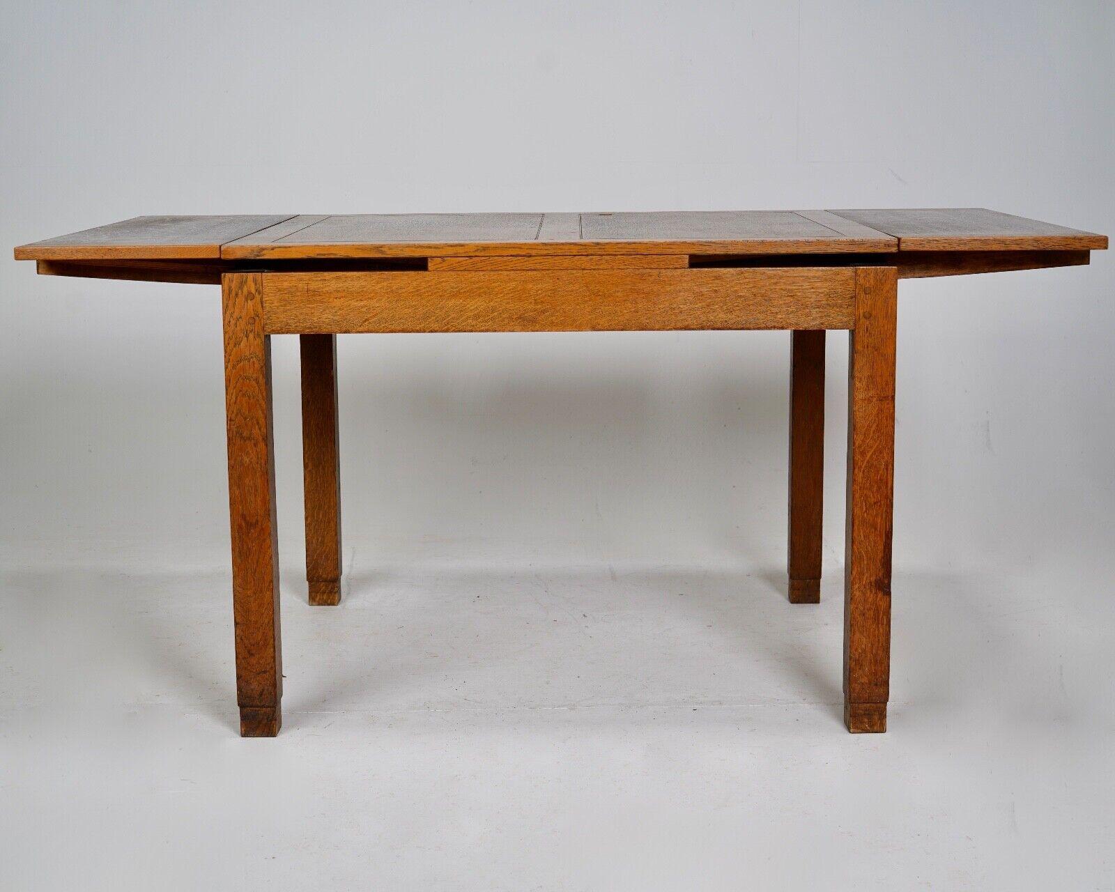 Leather Art Deco Table And Chairs by Heals of London