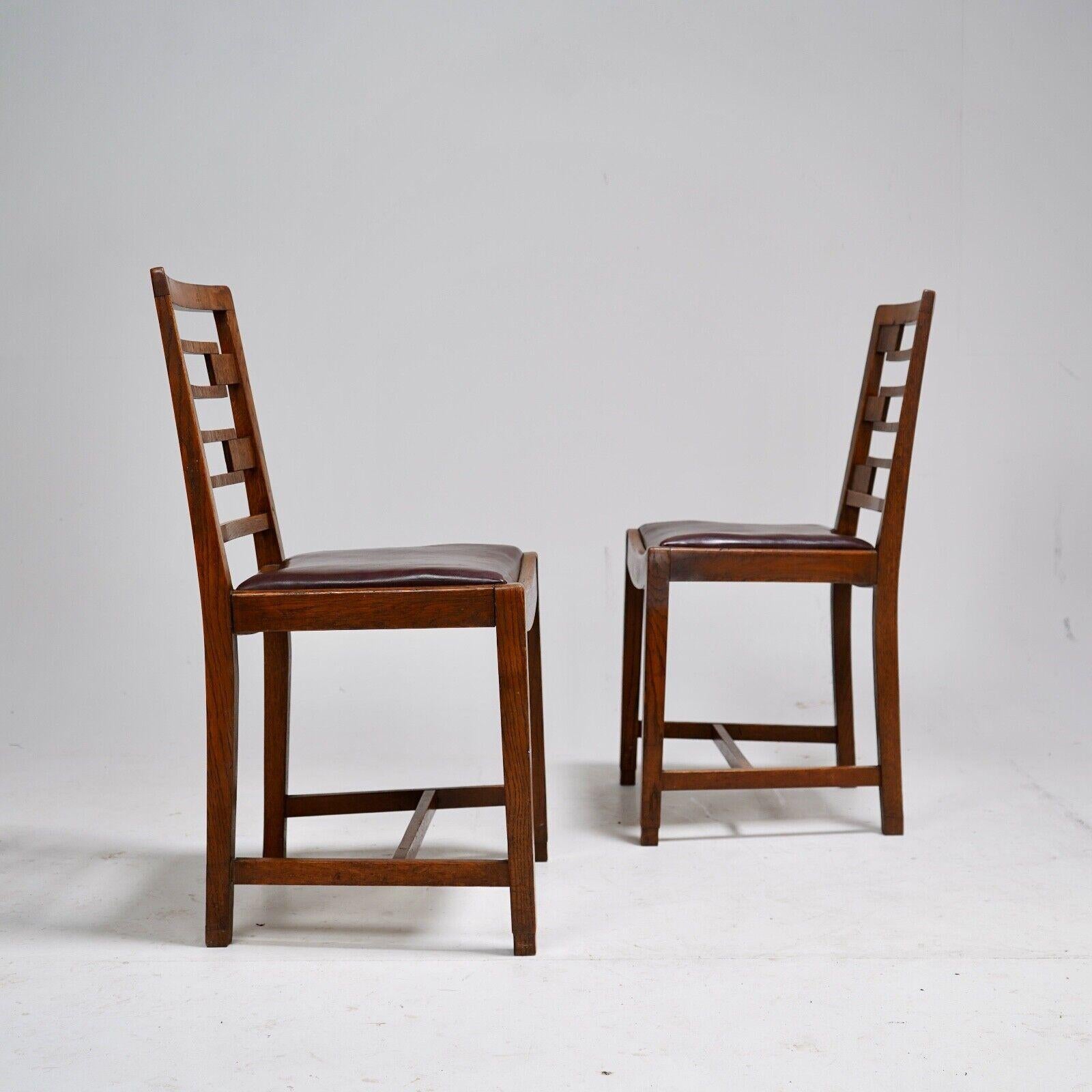 Art Deco Table And Chairs by Heals of London 1