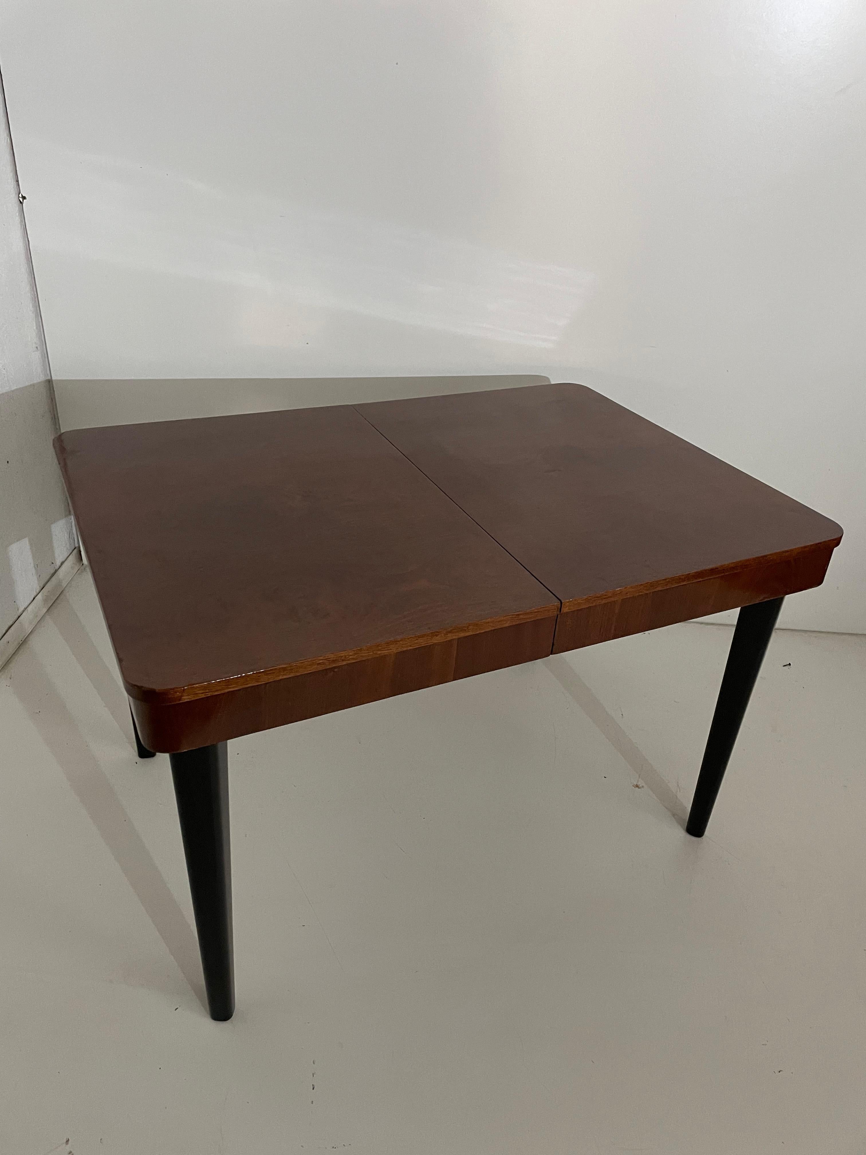 Art Deco table by J. Halabala from 1940s.

Art Deco table by the famous Czech designer J. Halabala, 1940. Jindrich Halabala, (a Czech designer ranked among the most outstanding creators of the modern period. The peak of his career fell on the