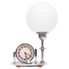 Orologio da tavolo e lampada Art déco 1930  Germania