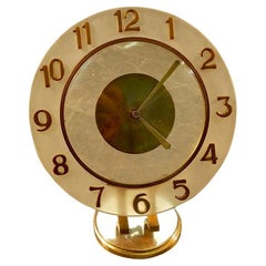 art deco table clock, Bayard brand, works.