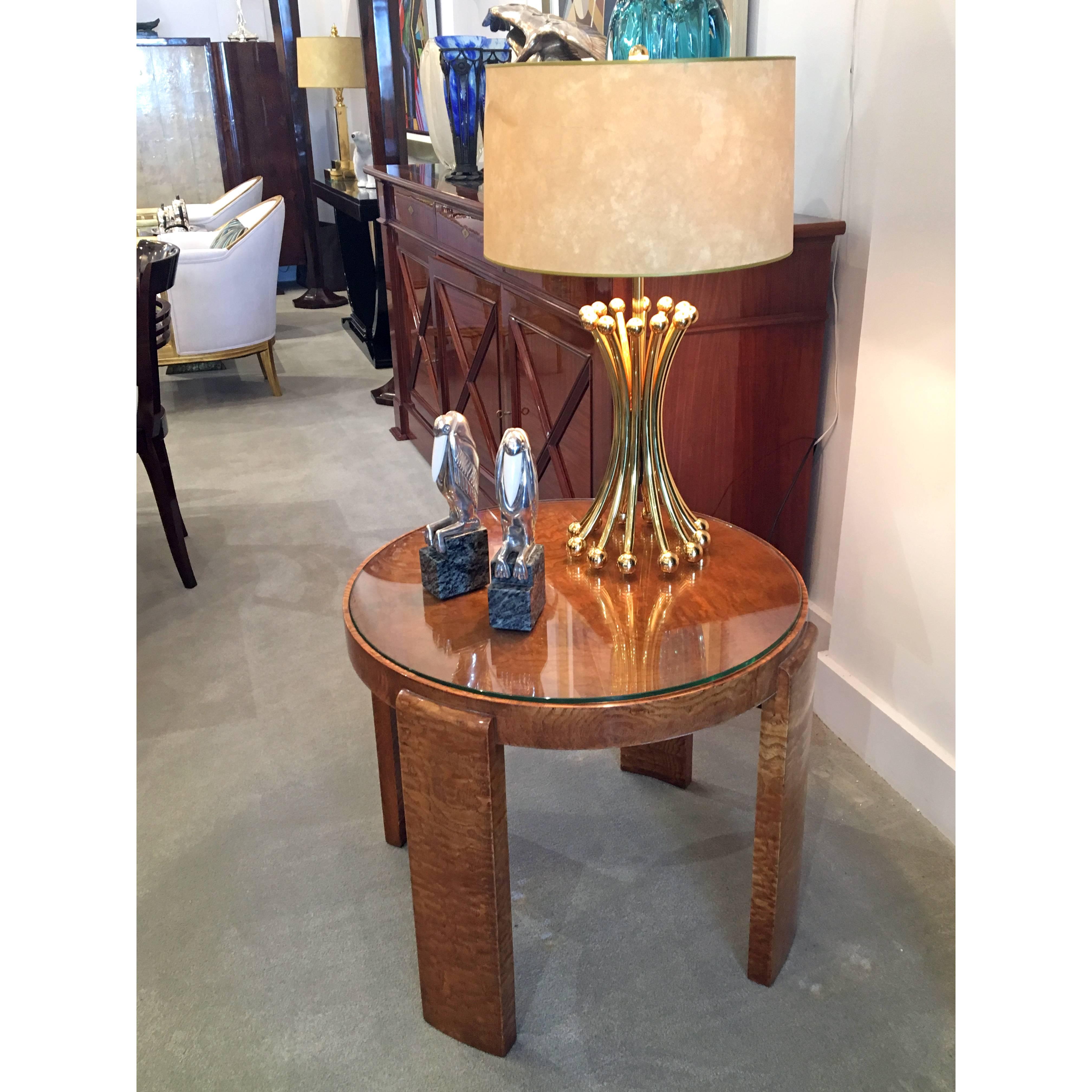 Art Deco Table Designed by Jacques Adnet In Good Condition For Sale In Coral Gables, FL