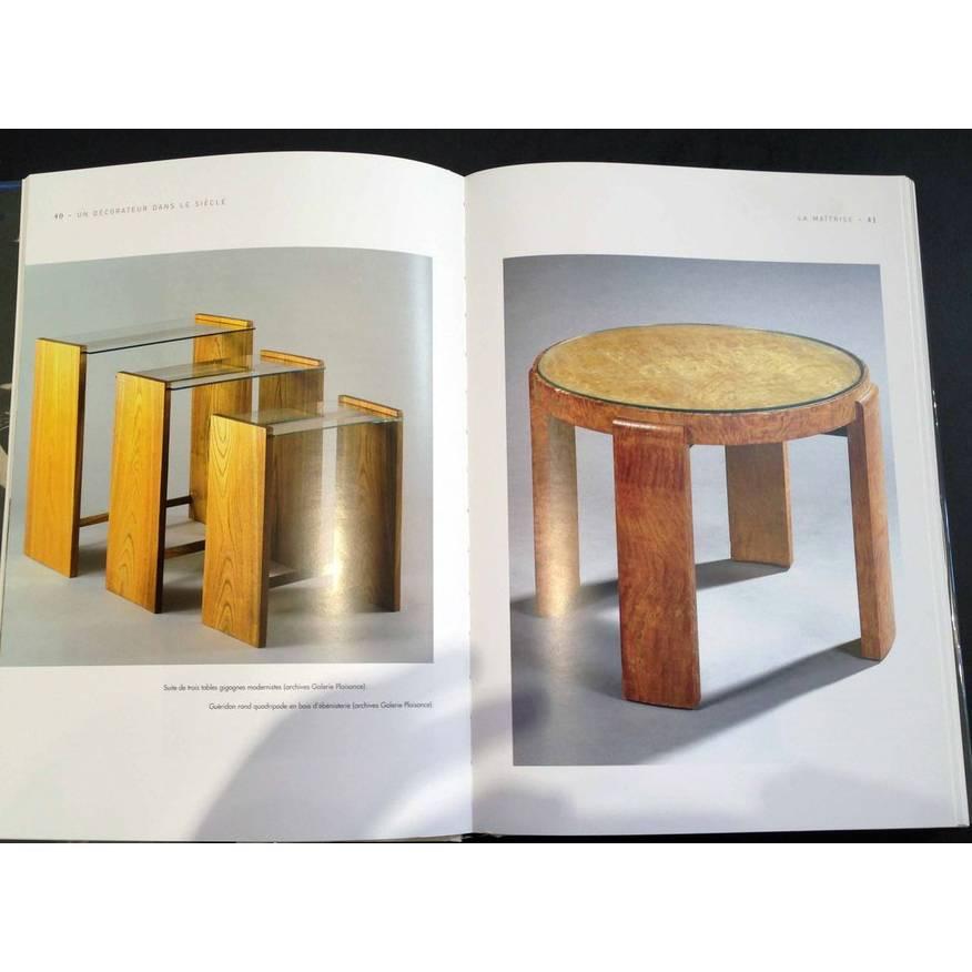 Amboyna Art Deco Table Designed by Jacques Adnet For Sale