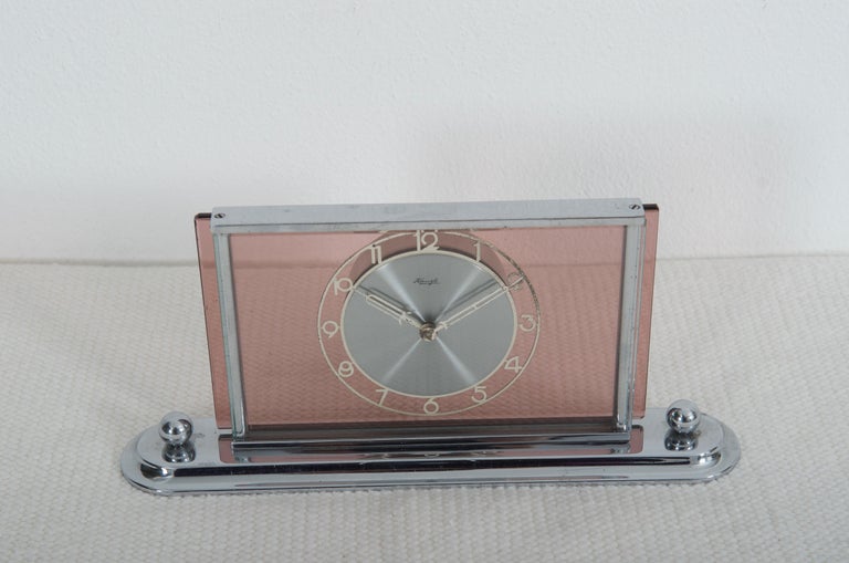 Art Deco Table Desk Clock Kienzle For Sale at 1stDibs