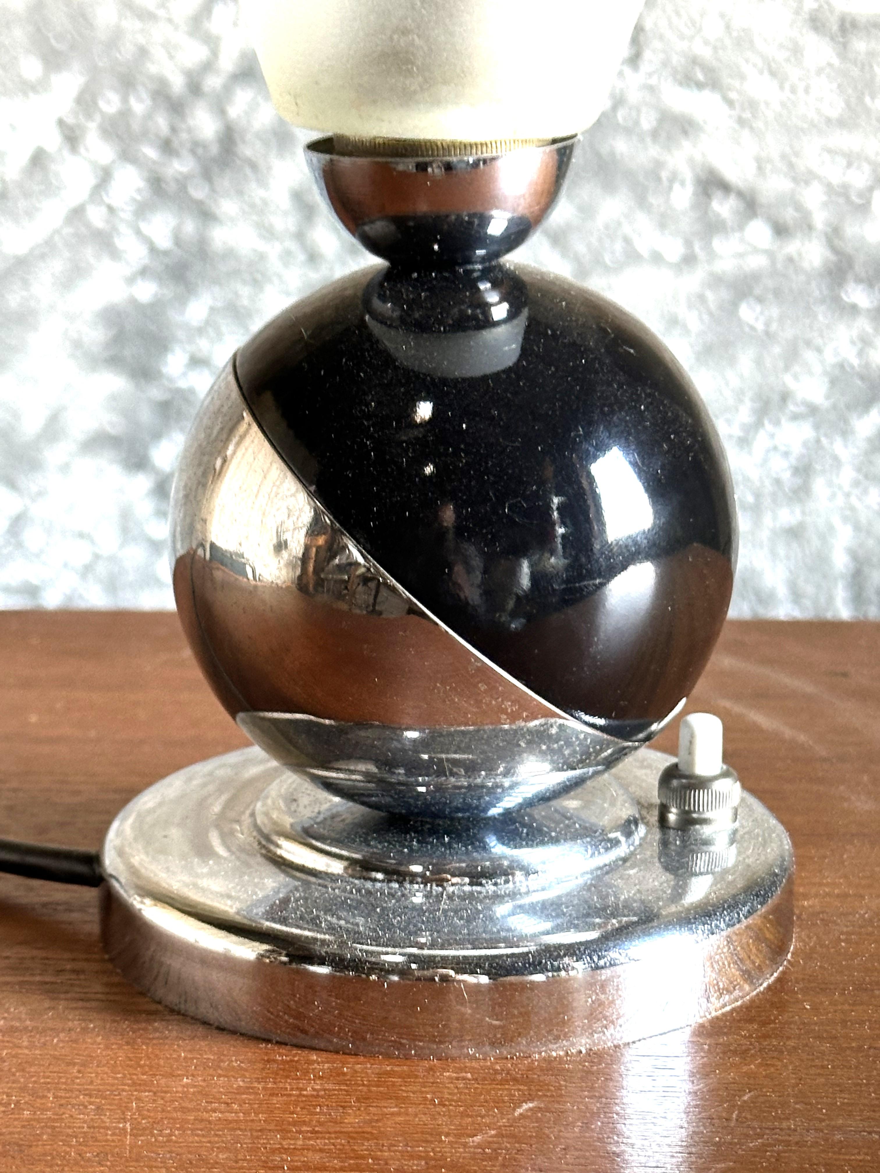 Lampada da tavolo Art Déco di Boris Lacroix, Francia 1930 in vendita 4