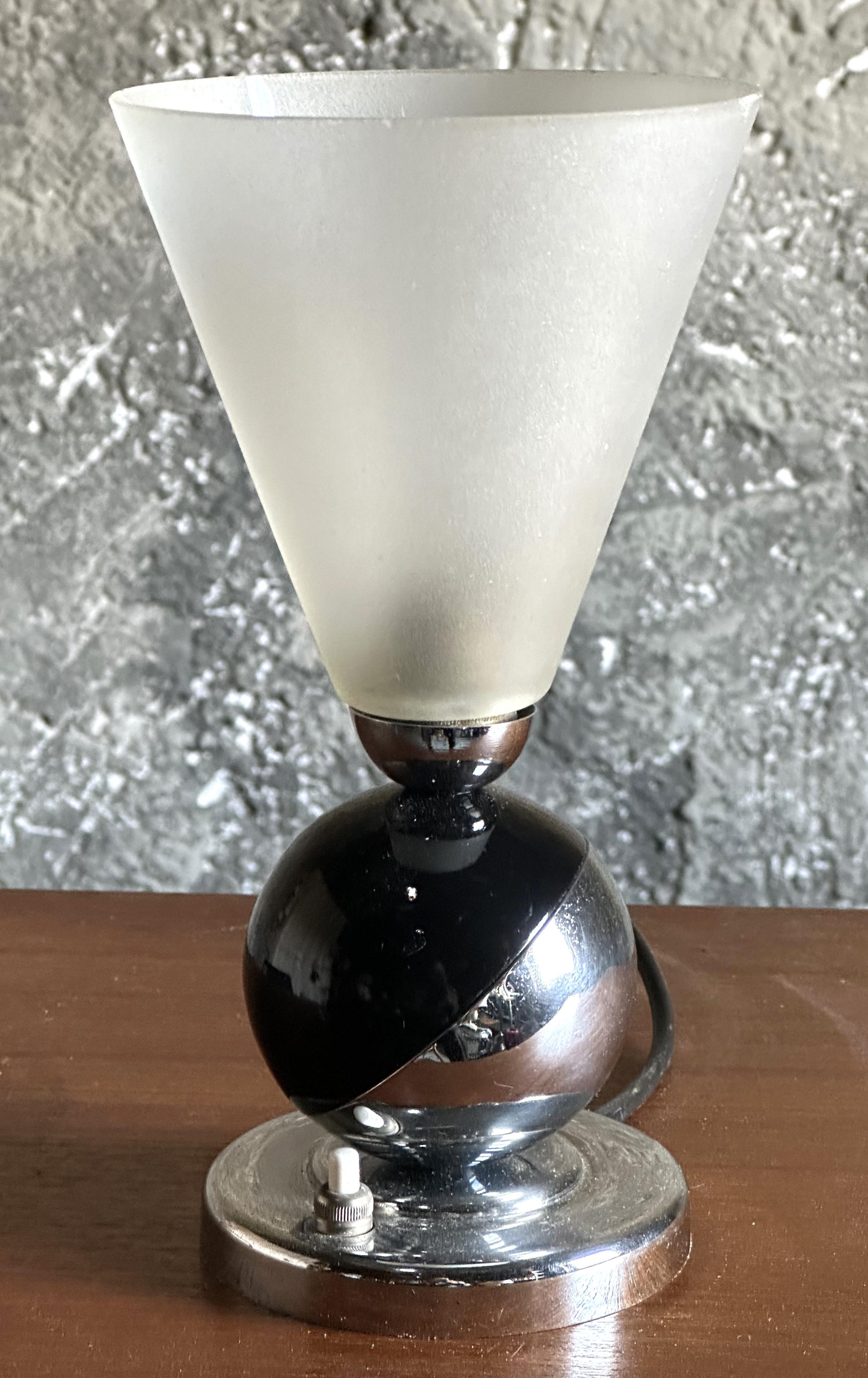 Lampada da tavolo Art Déco di Boris Lacroix, Francia 1930 in vendita 6