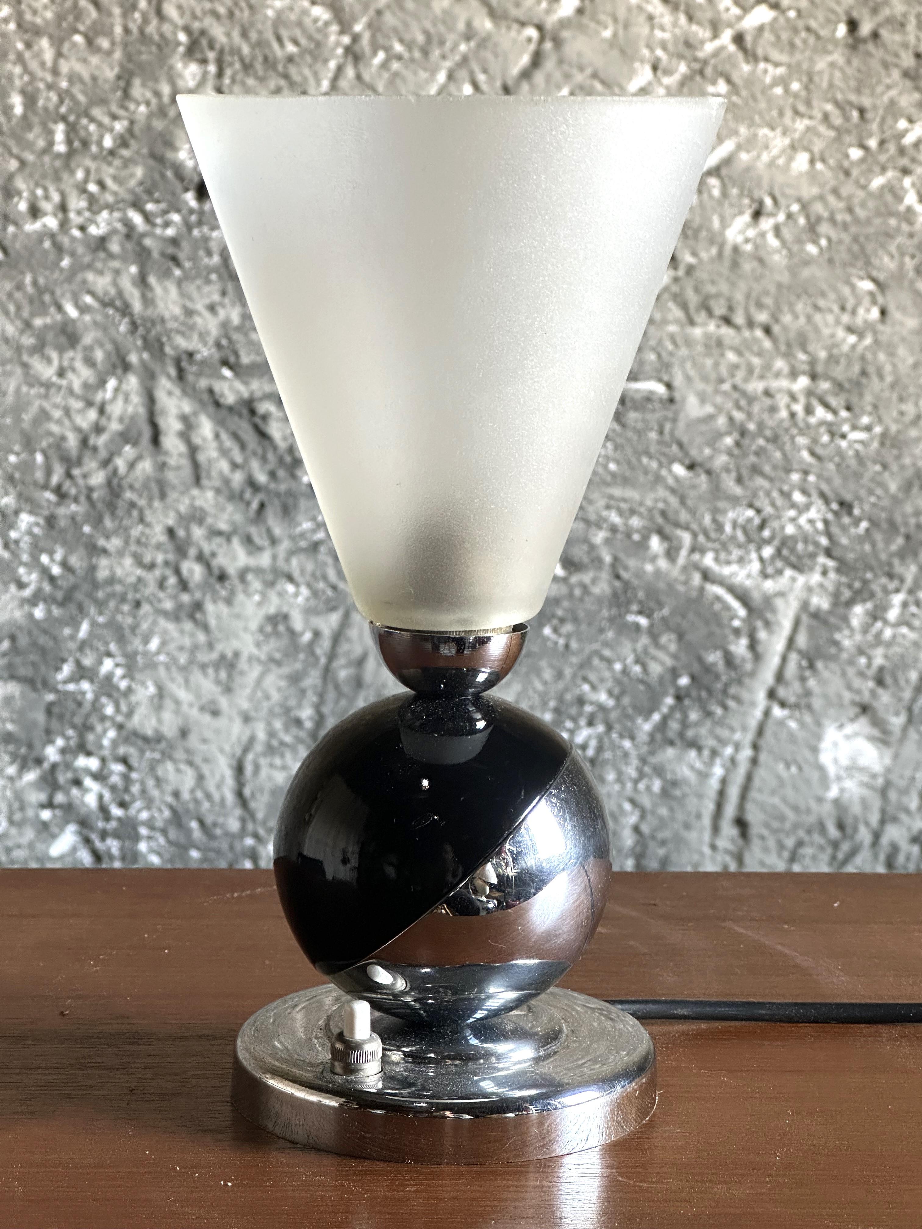 Lampada da tavolo Art Déco di Boris Lacroix, Francia 1930 in vendita 7