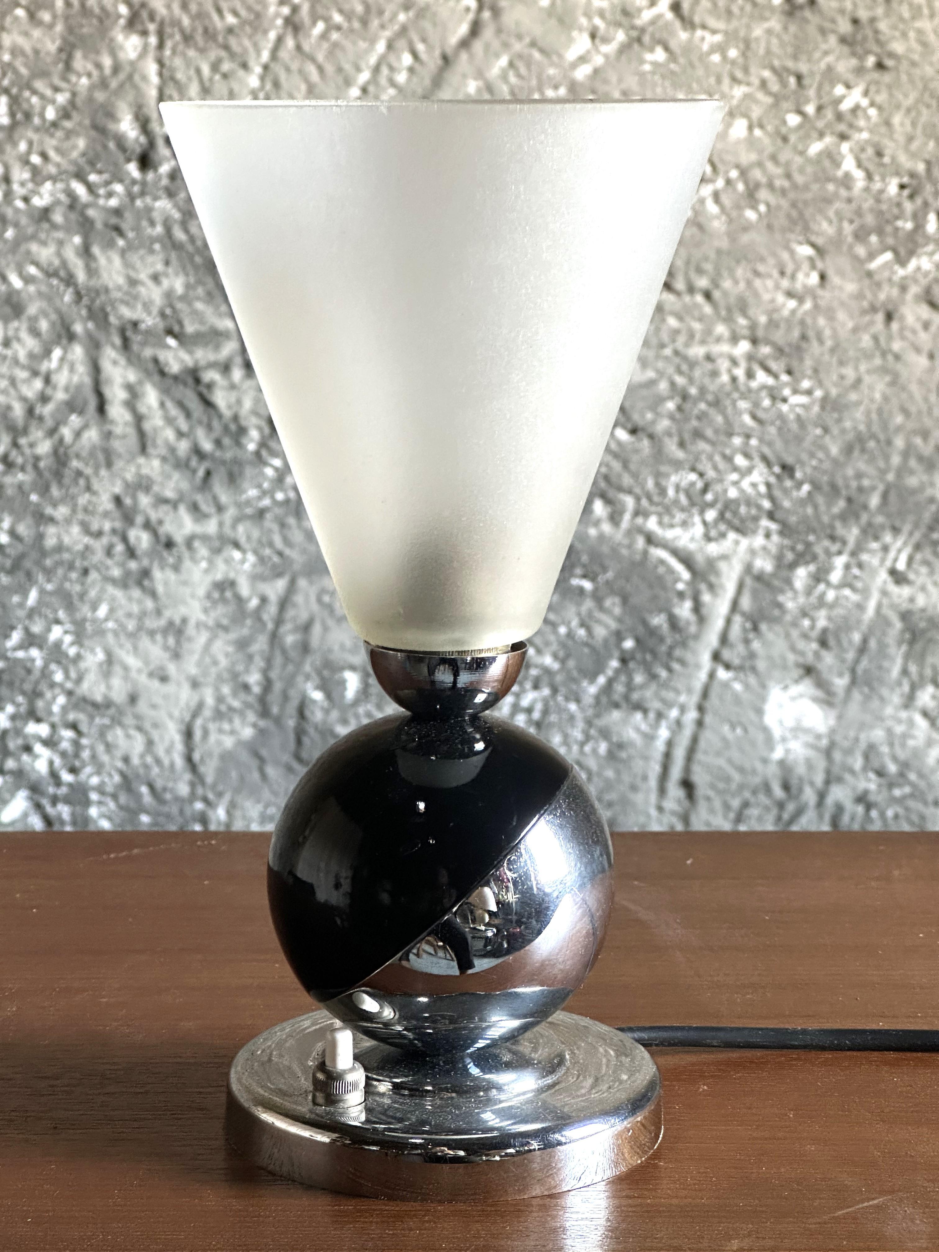 Lampada da tavolo Art Déco di Boris Lacroix, Francia 1930 in vendita 10