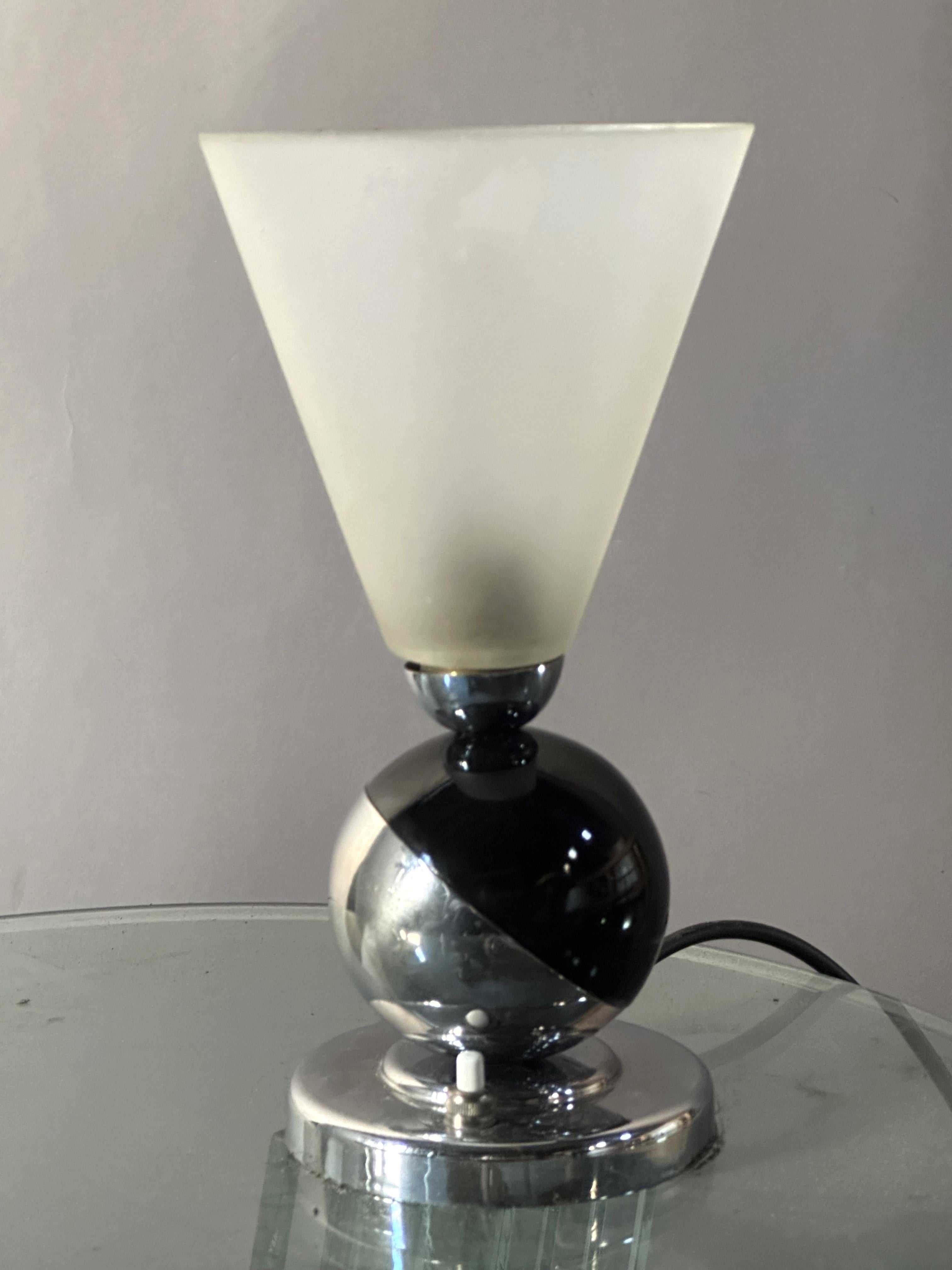 Lampada da tavolo Art Déco di Boris Lacroix, Francia 1930 in vendita 14