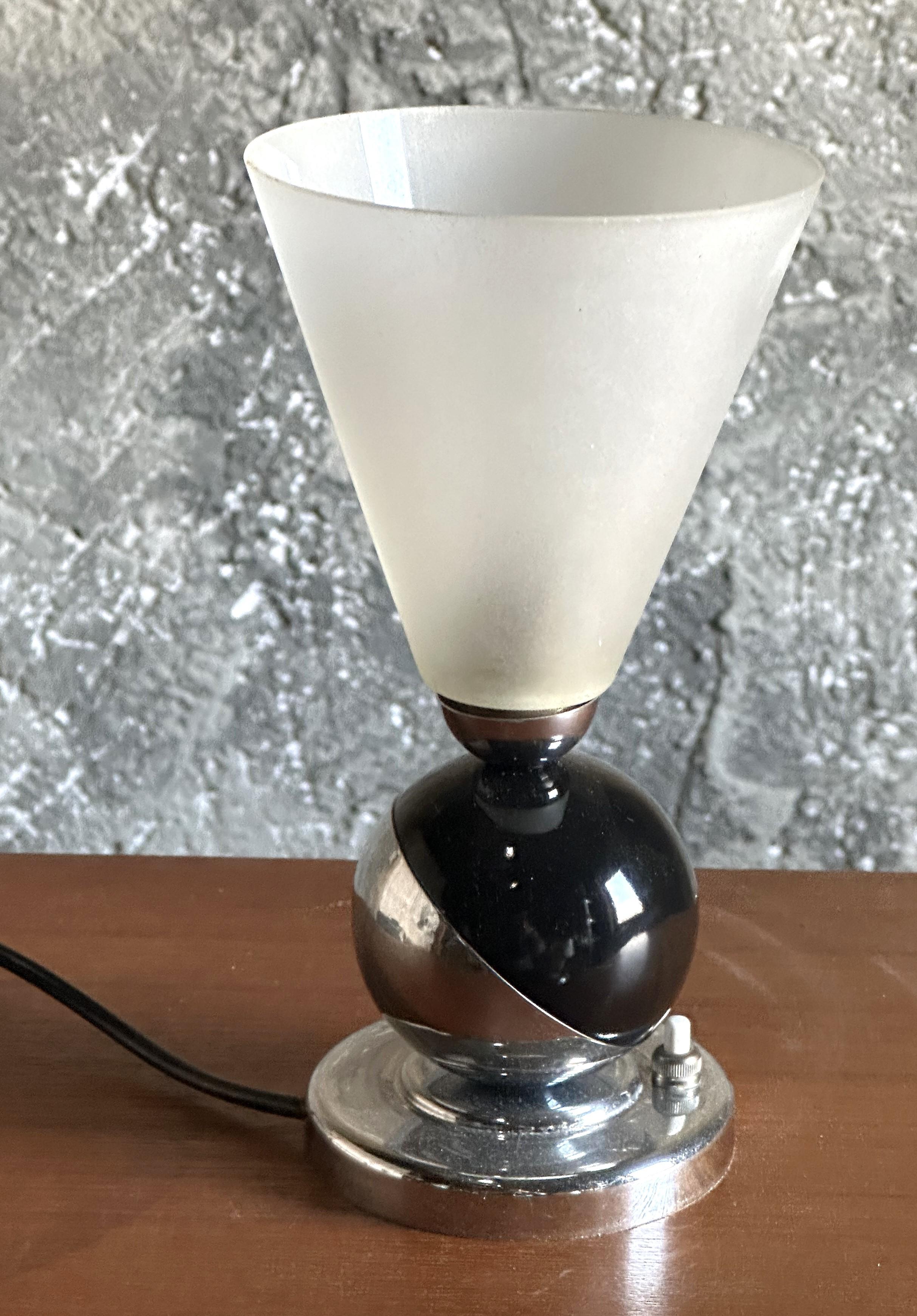 Lampada da tavolo Art Déco di Boris Lacroix, Francia 1930 in vendita 1