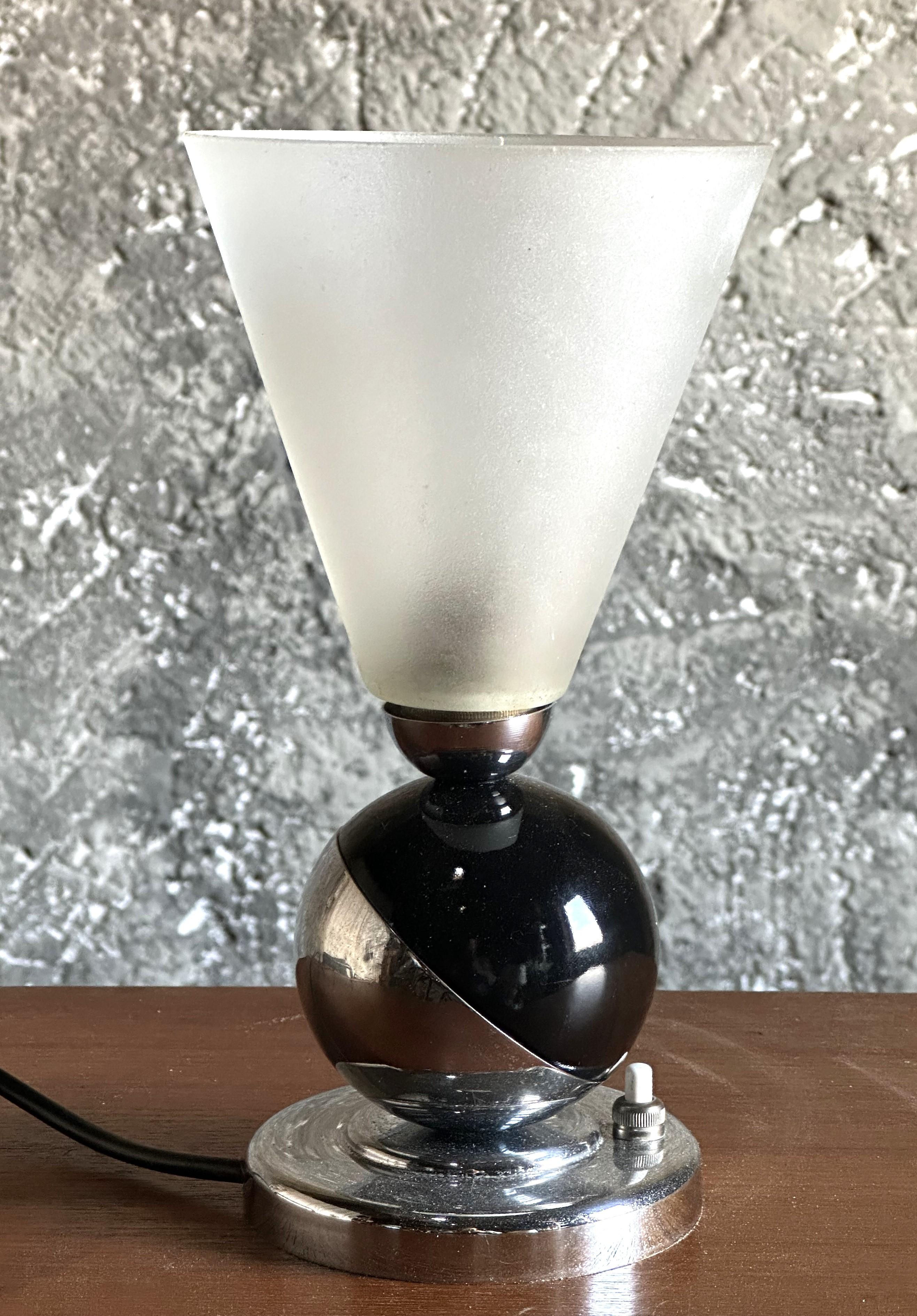 Lampada da tavolo Art Déco di Boris Lacroix, Francia 1930 in vendita 3
