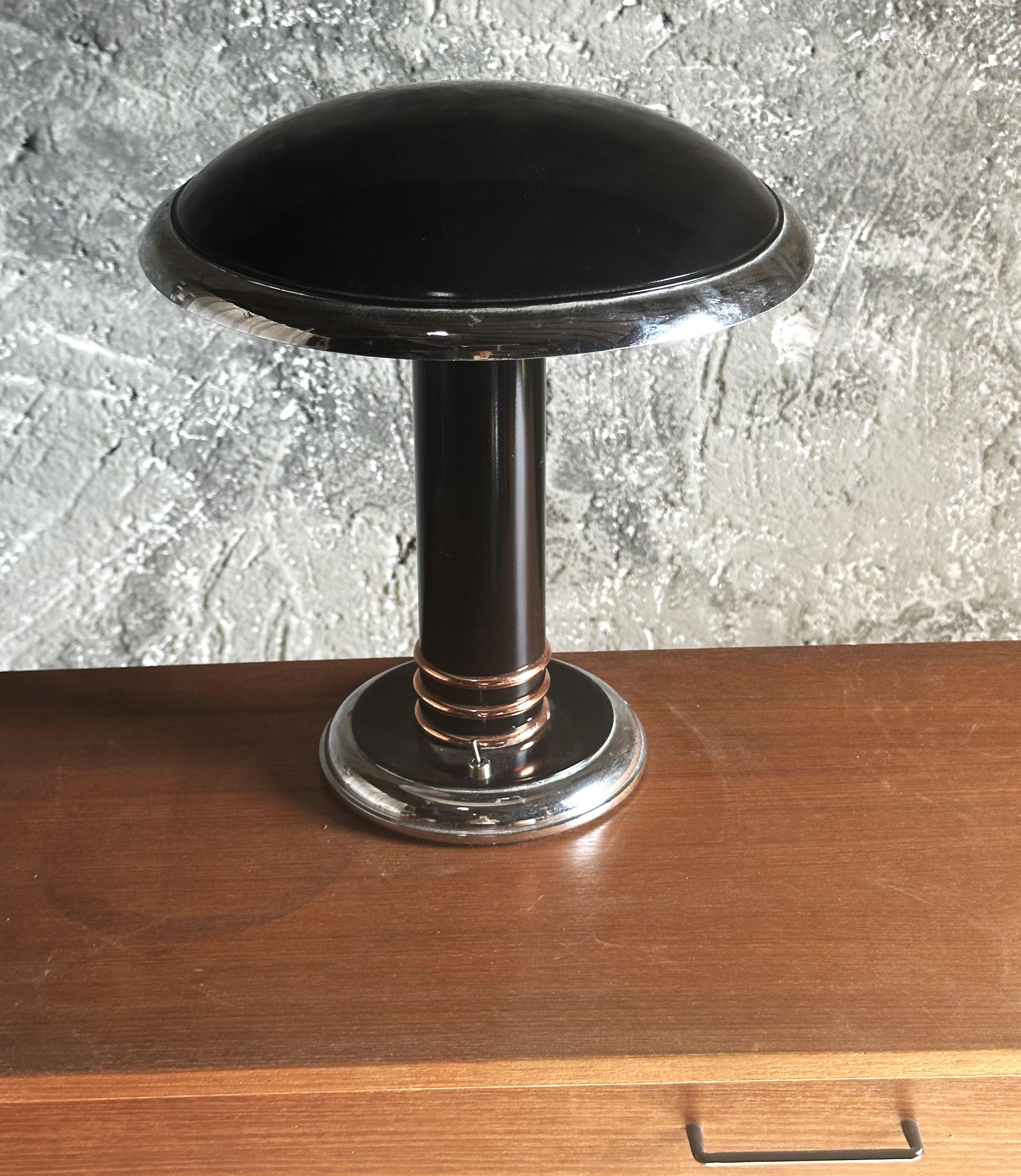 Art Deco Table Desk Lamp signed by Georges Halais, France 1940 4